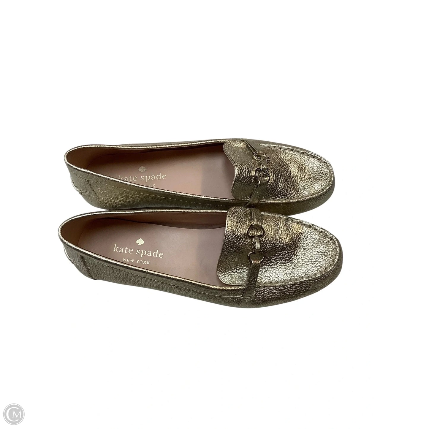 Shoes Designer By Kate Spade In Gold, Size: 7.5