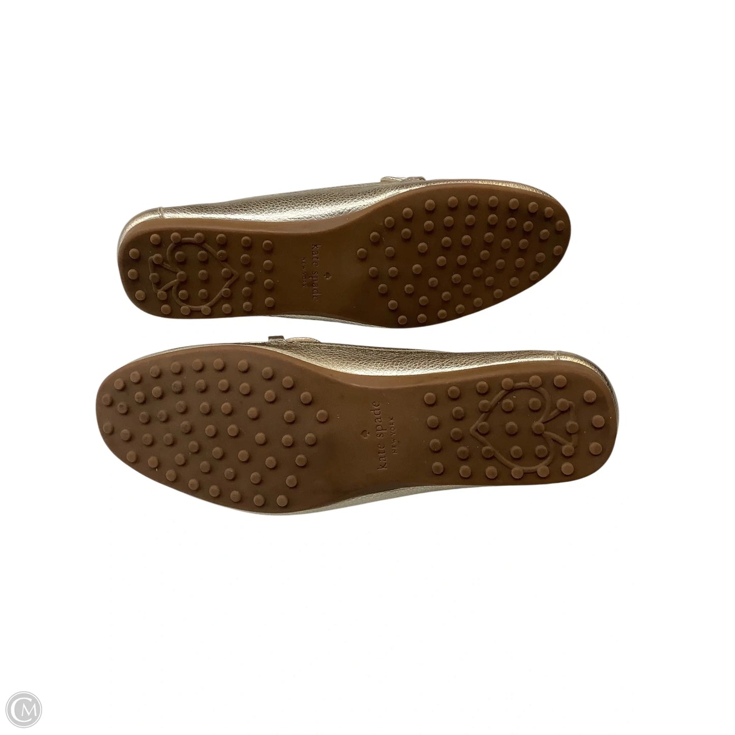 Shoes Designer By Kate Spade In Gold, Size: 7.5