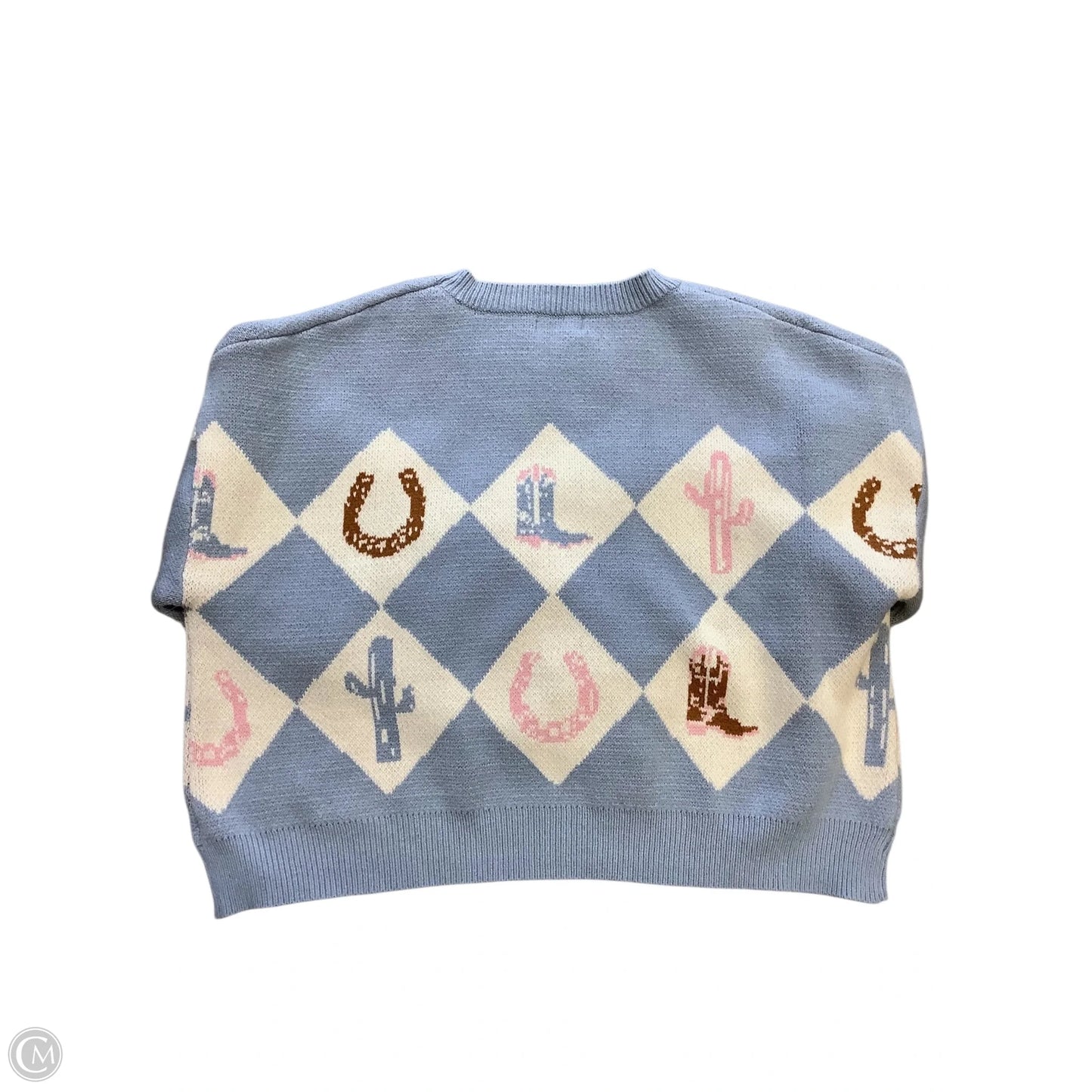 Sweater By Originality In Blue, Size: M