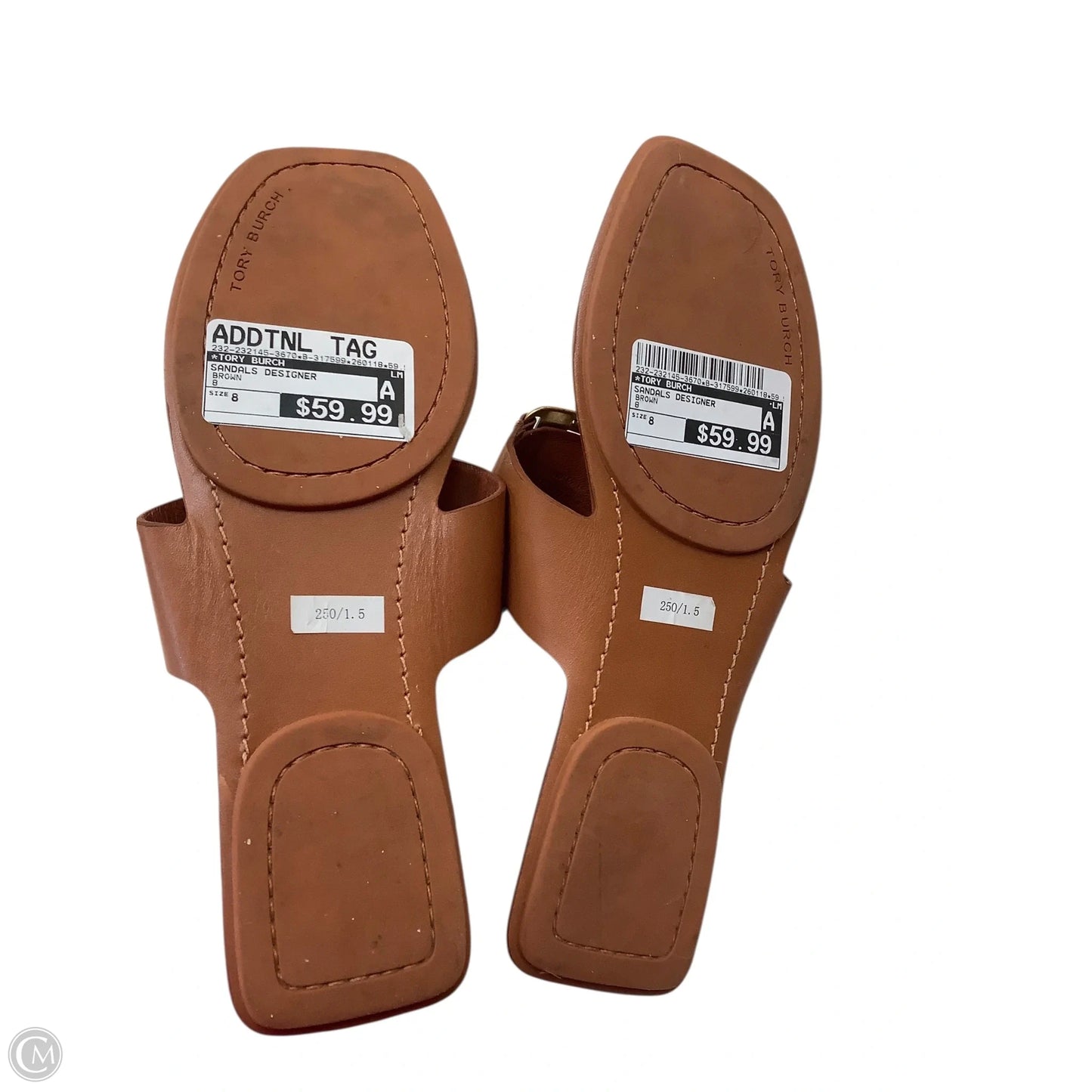 Sandals Designer By Tory Burch In Brown, Size: 8