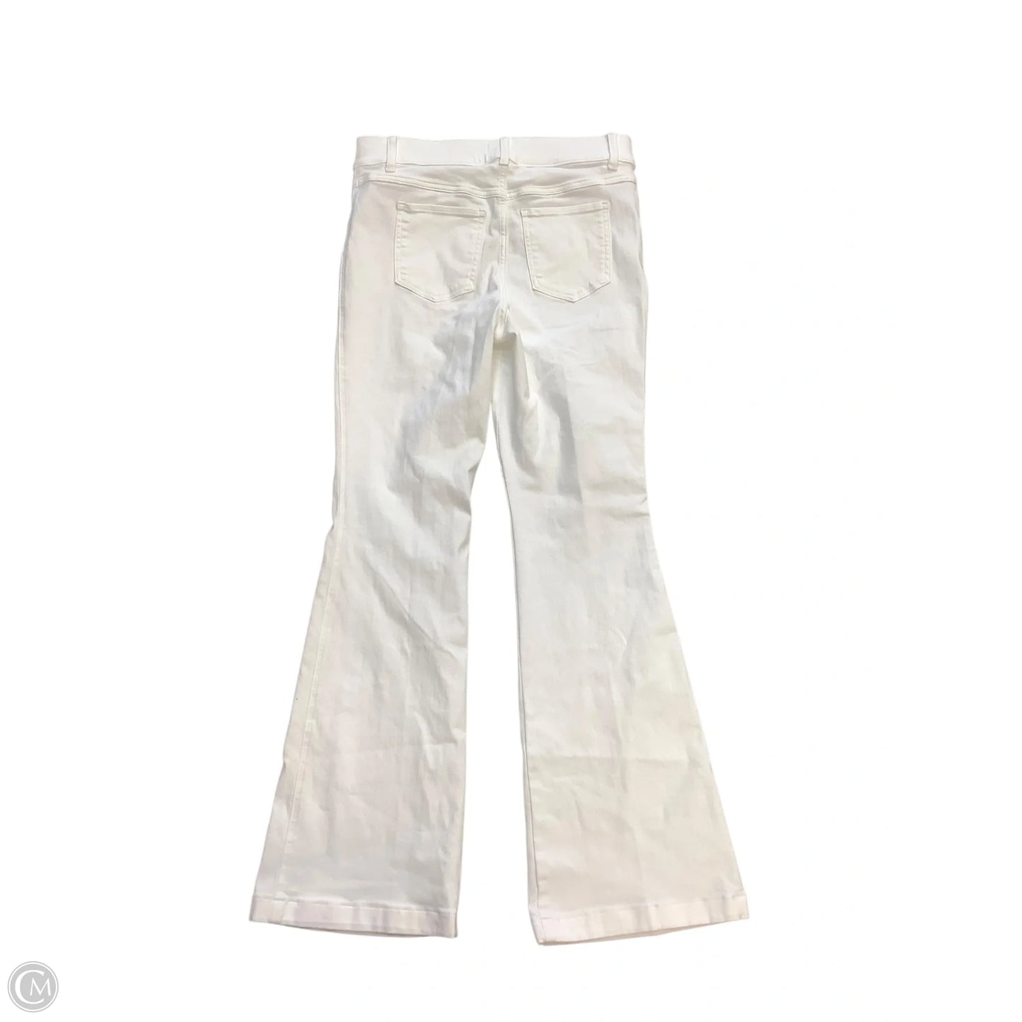 Jeans Flared By Spanx In White, Size: L