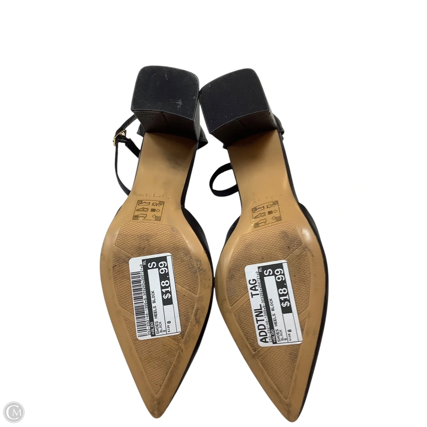 Shoes Heels Block By Aldo In Black, Size: 8