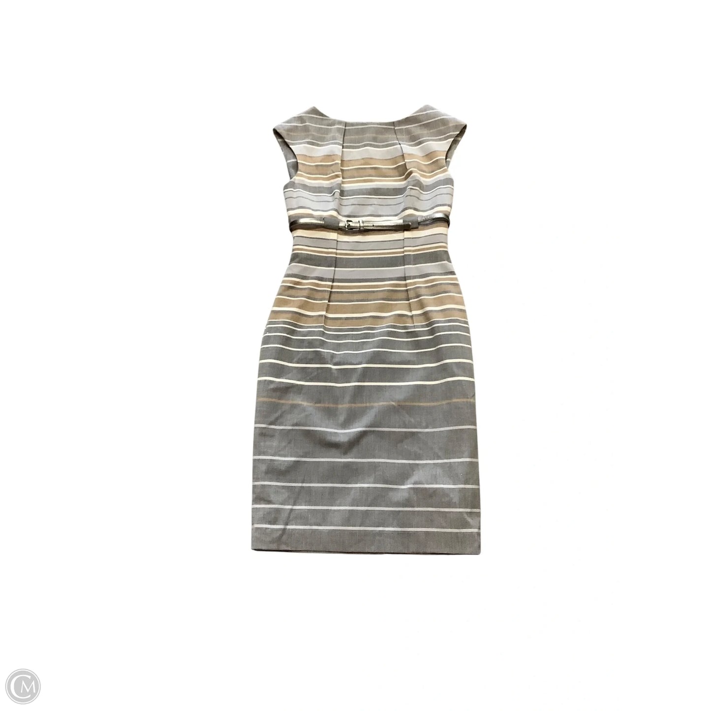 Dress Work By Calvin Klein In Grey, Size: 2