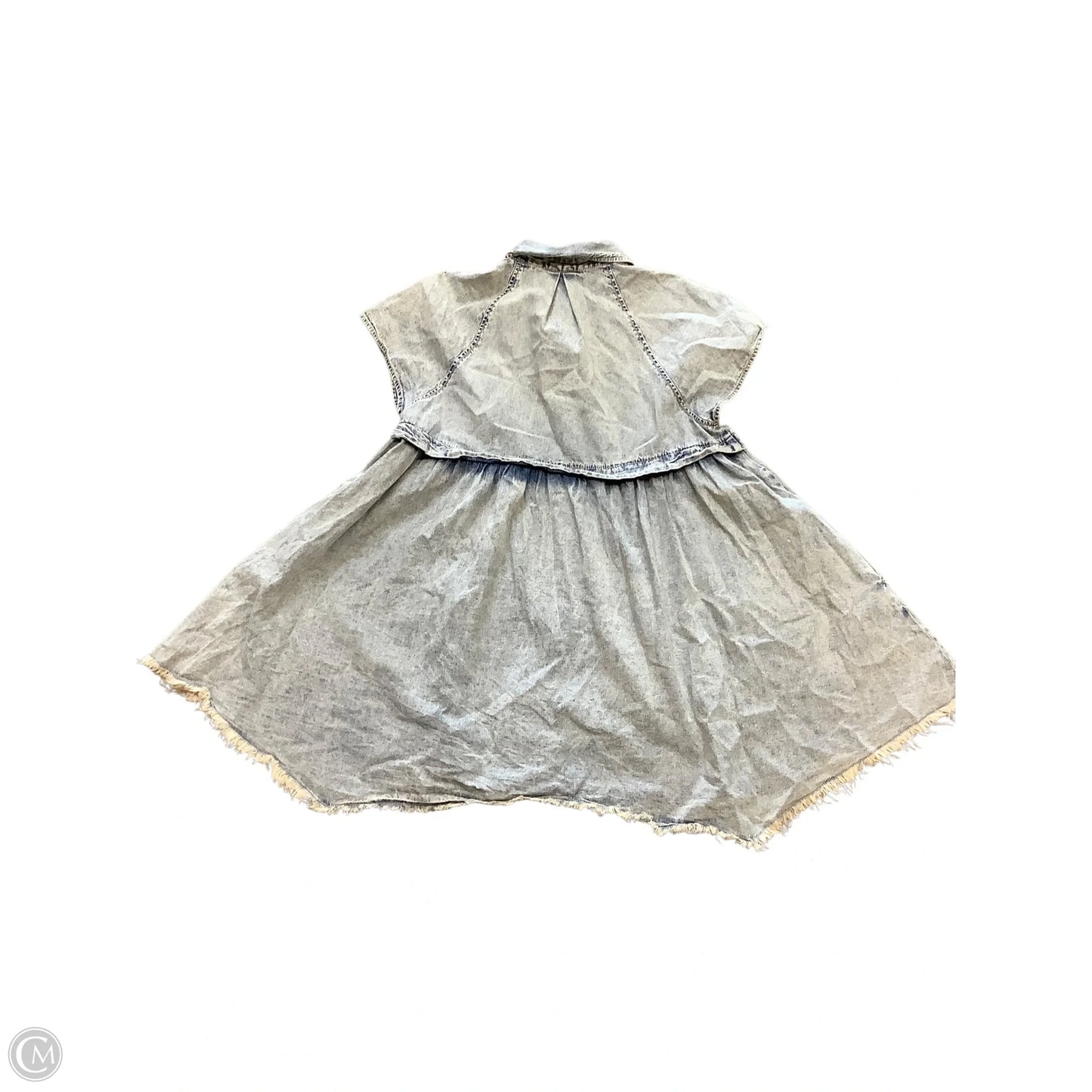 Dress Casual Short By Free People In Blue Denim, Size: S