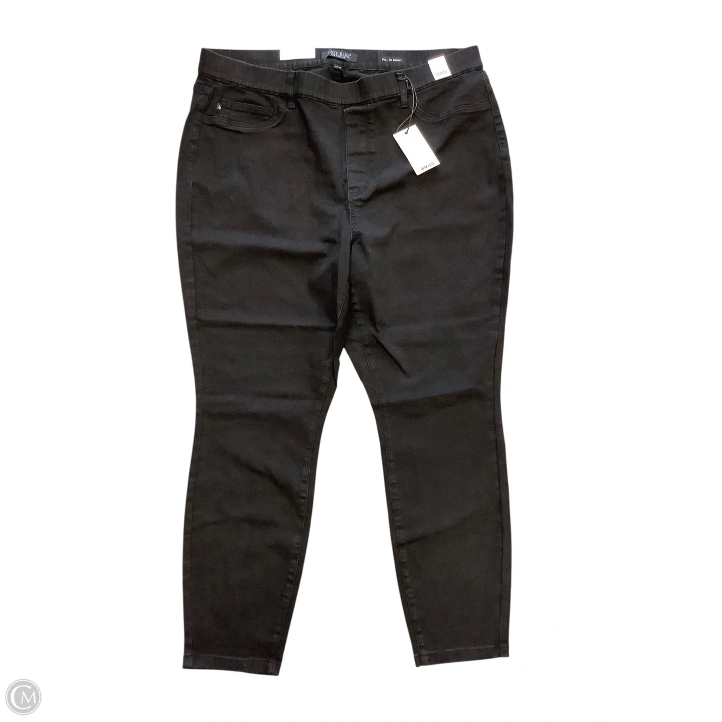 Jeans Skinny By Judy Blue In Black Denim, Size: 22W