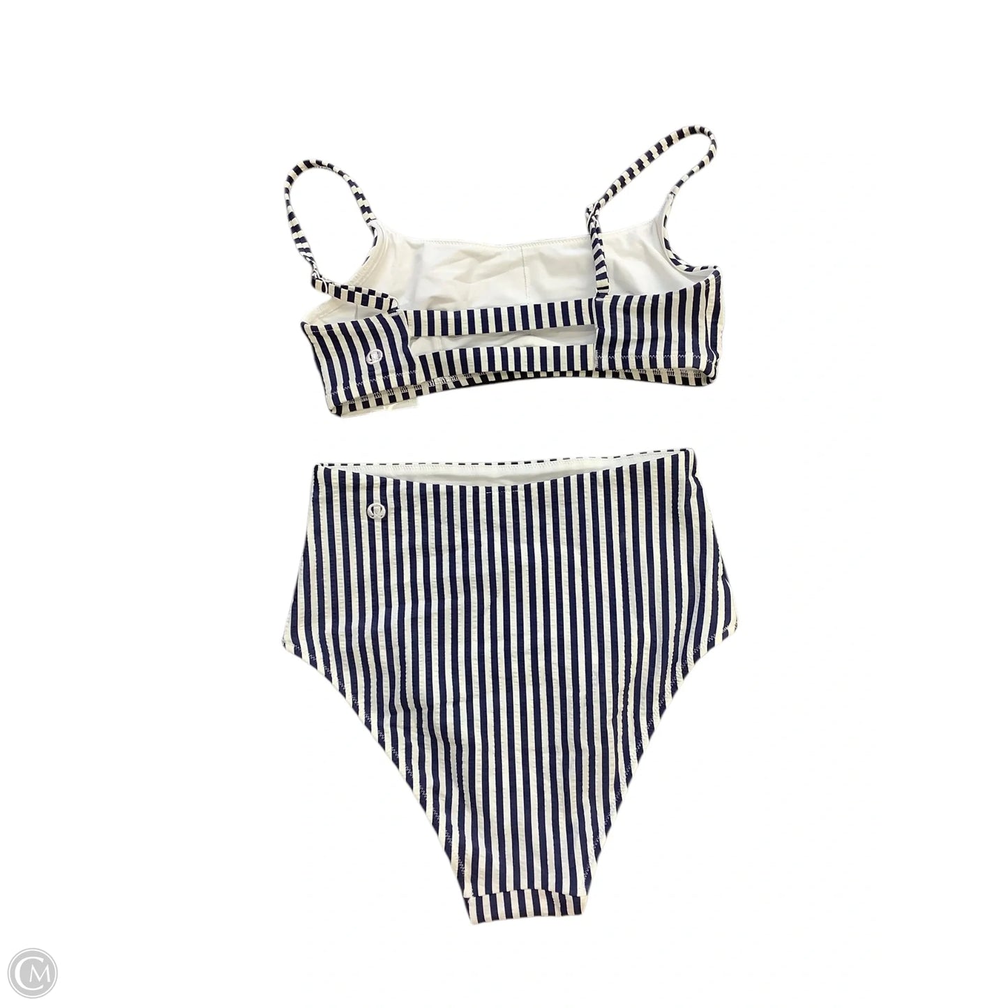 Swimsuit 2pc By Lululemon In Blue & White, Size: Xs