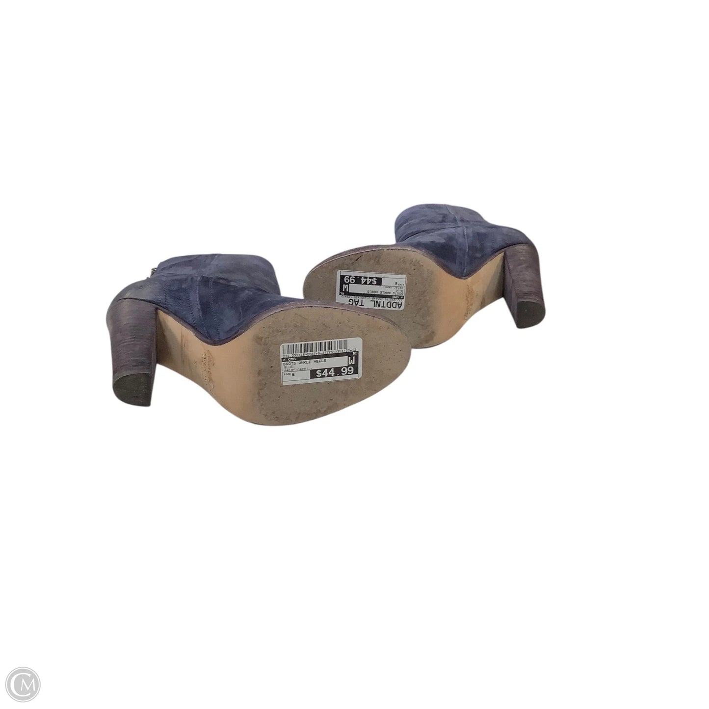 Boots Ankle Heels By Cmb In Blue, Size: 8