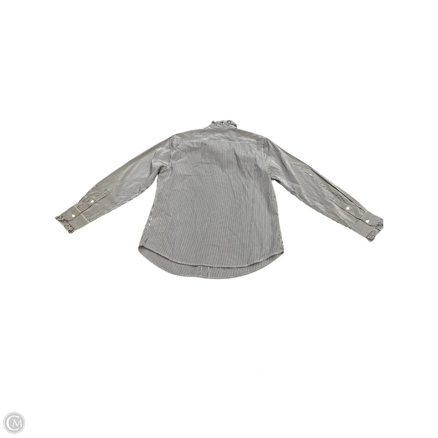 Blouse Long Sleeve By Nili Lotan In Black & White, Size: M