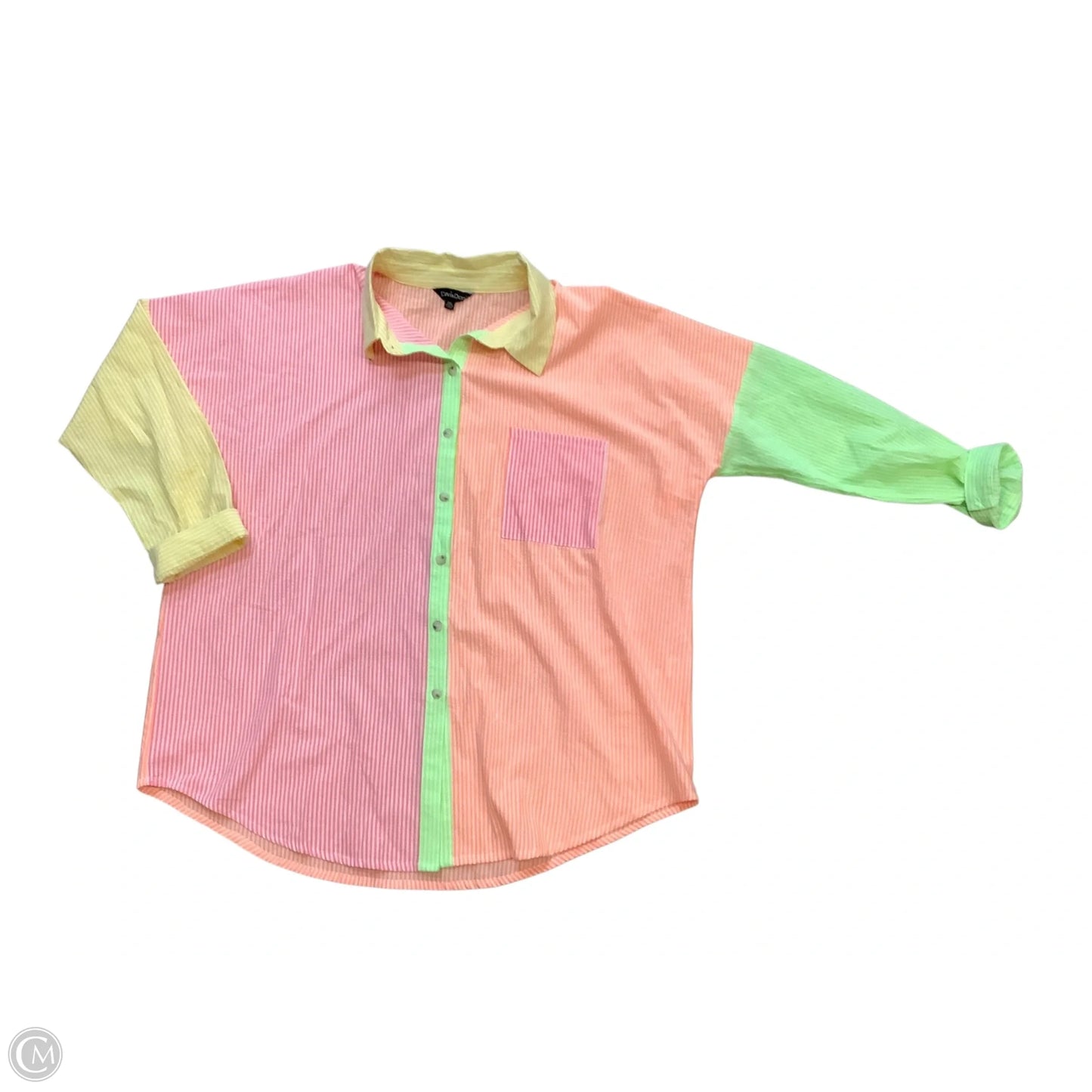 Top Long Sleeve By Davi & Dani In Multi-colored, Size: 2x