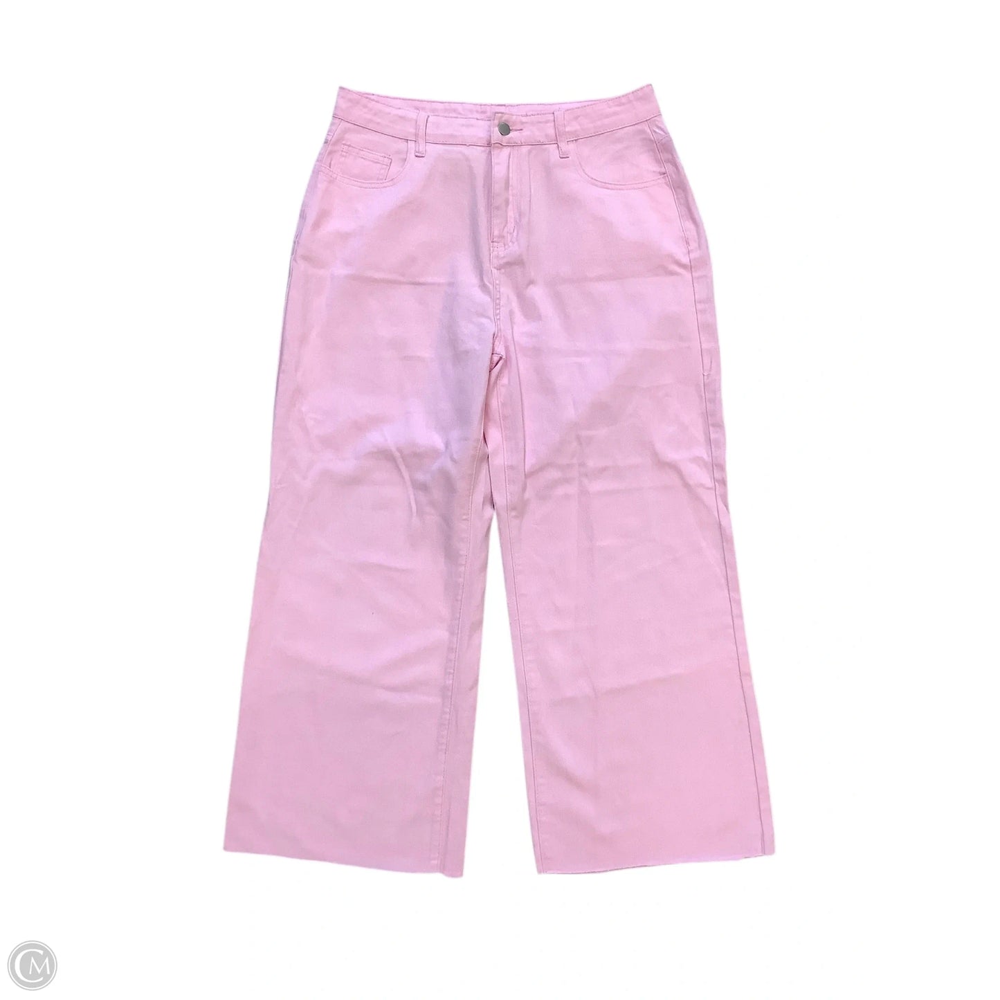 Jeans Wide Leg By Cme In Pink, Size: Xl
