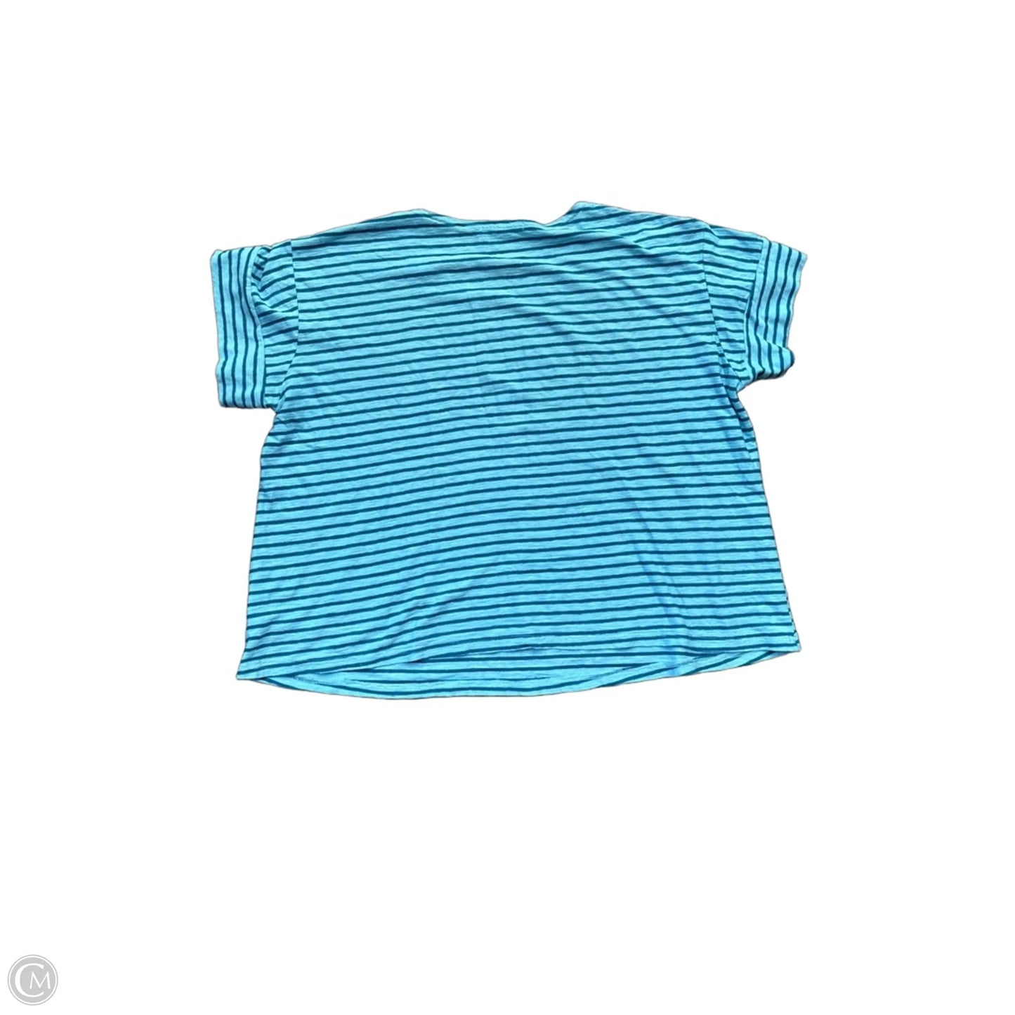 Top Short Sleeve Basic By Cut Loose In Blue, Size: L