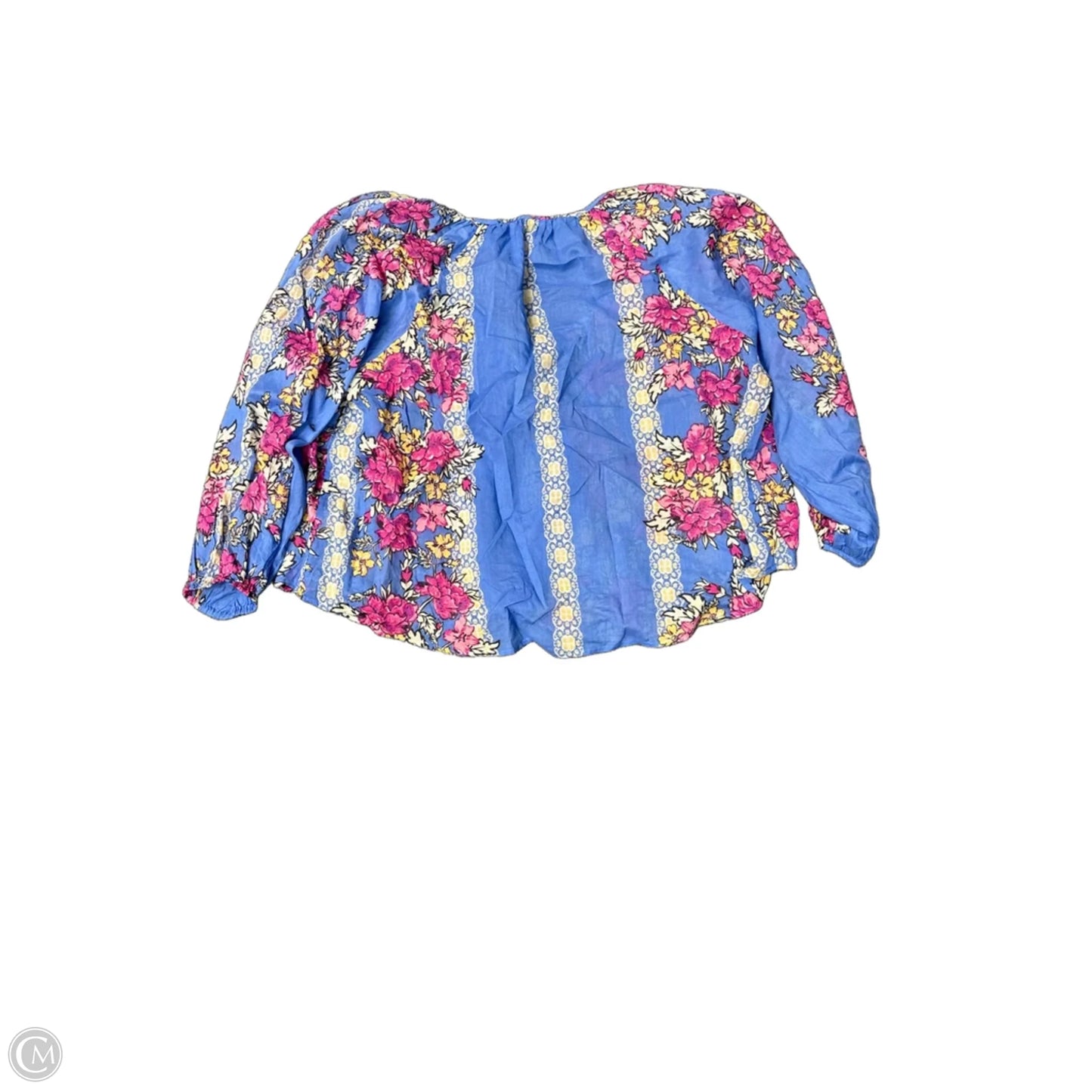Blouse Long Sleeve By Free People In Blue, Size: M