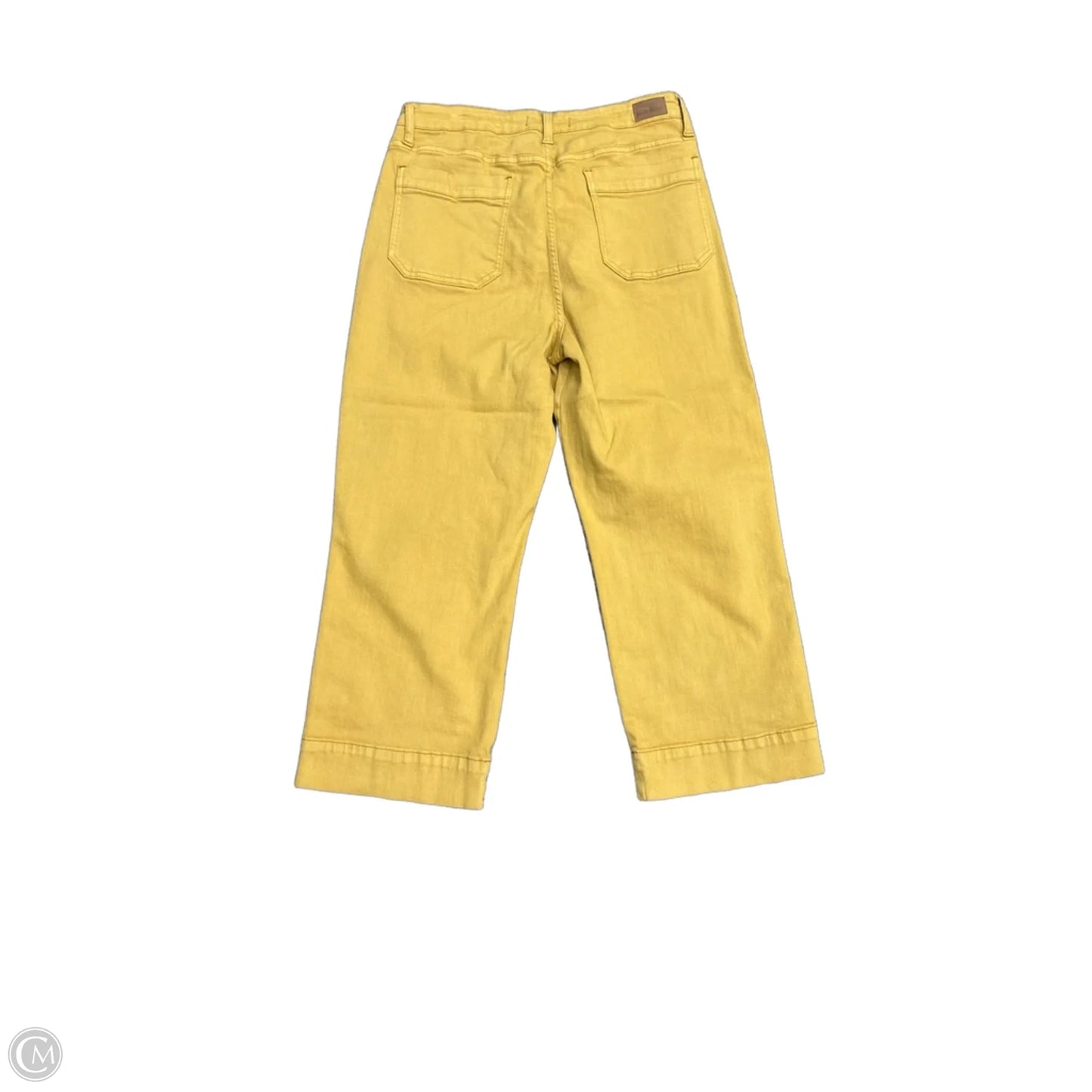 Jeans Wide Leg By Judy Blue In Yellow, Size: 14