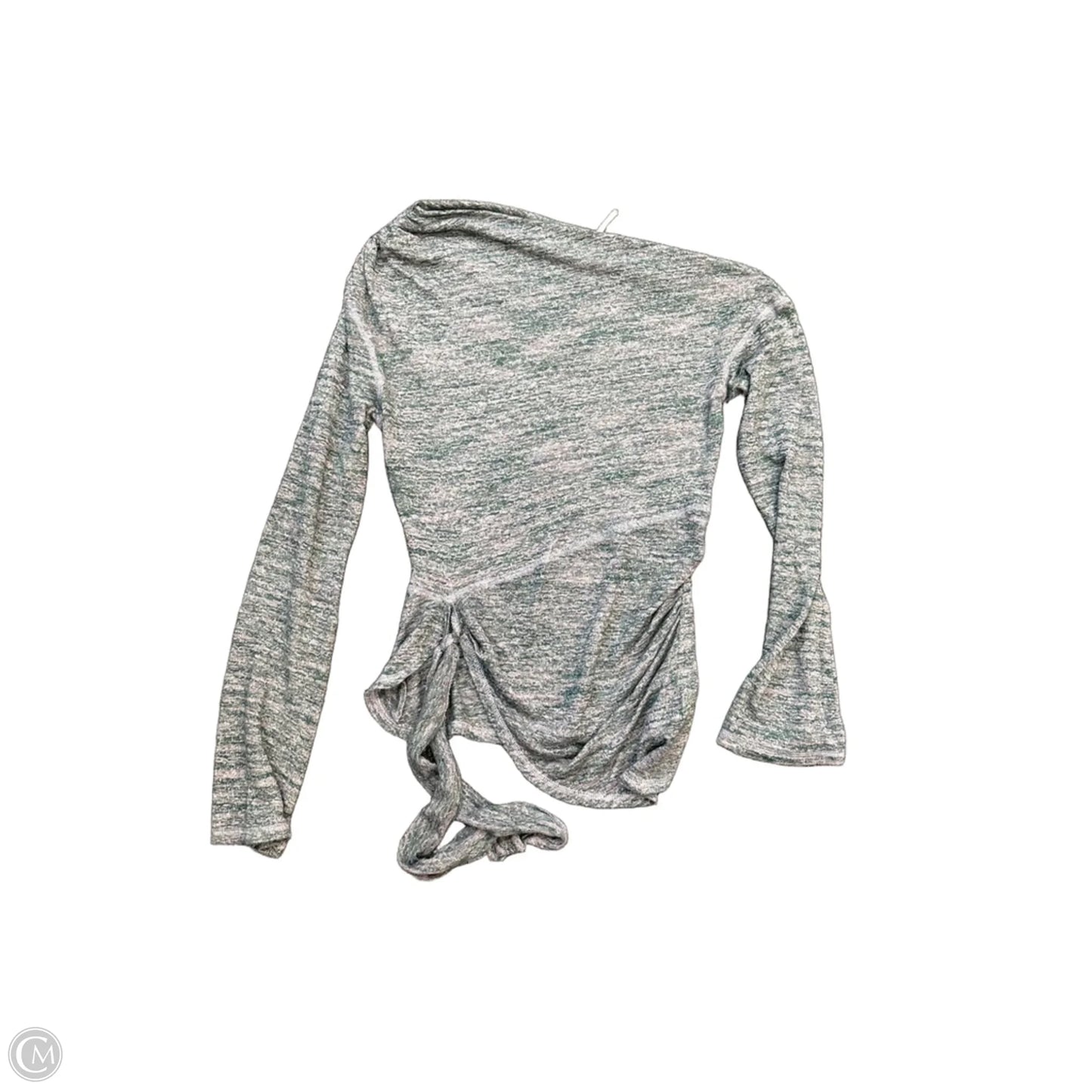 Top Long Sleeve By Free People In Green & Grey, Size: S