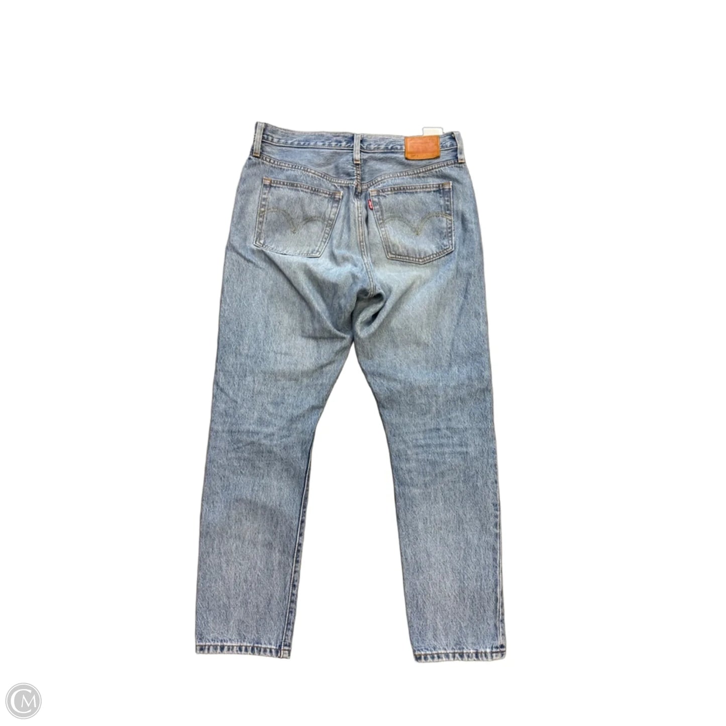 Jeans Straight By Levis In Blue Denim, Size: 8