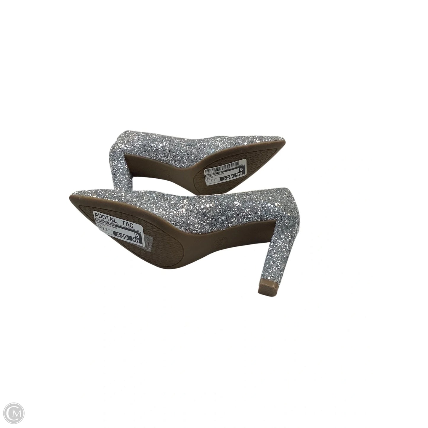 Shoes Designer By Michael Kors In Silver, Size: 7.5