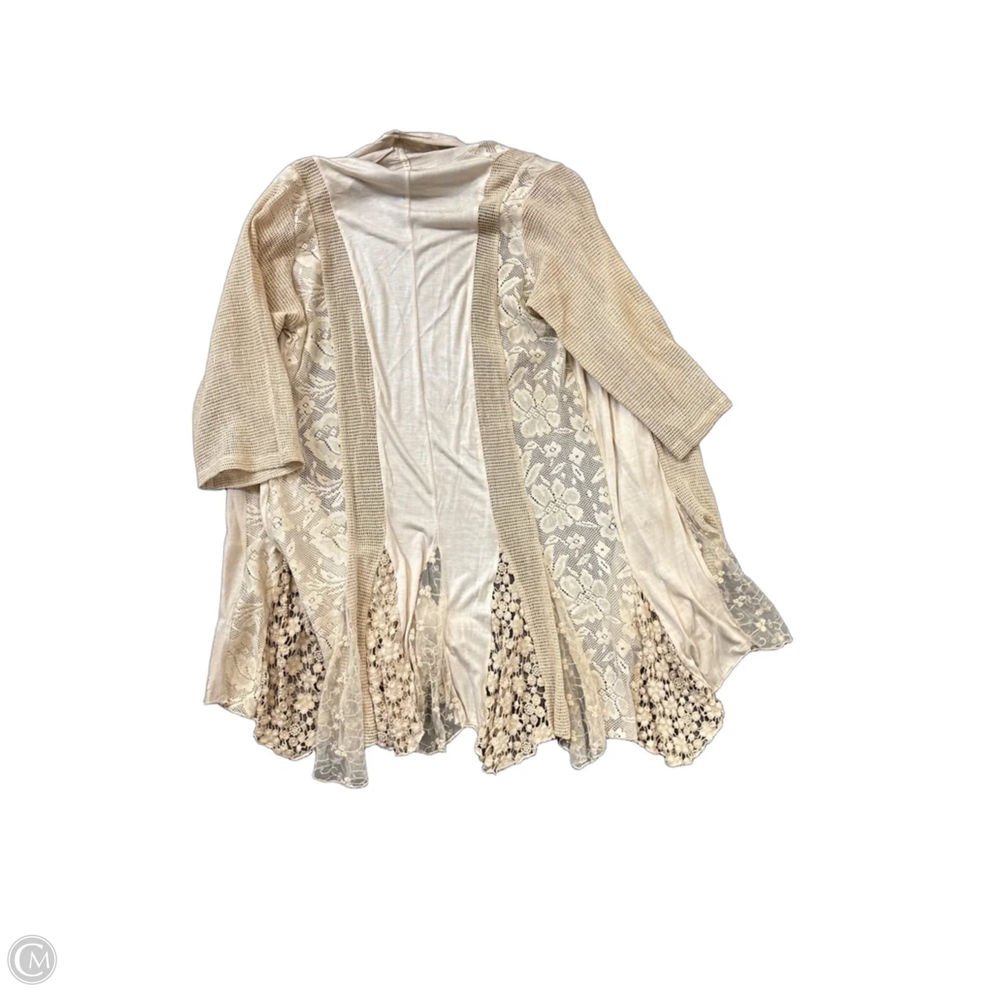 Cardigan By Clothes Mentor In Cream, Size: M