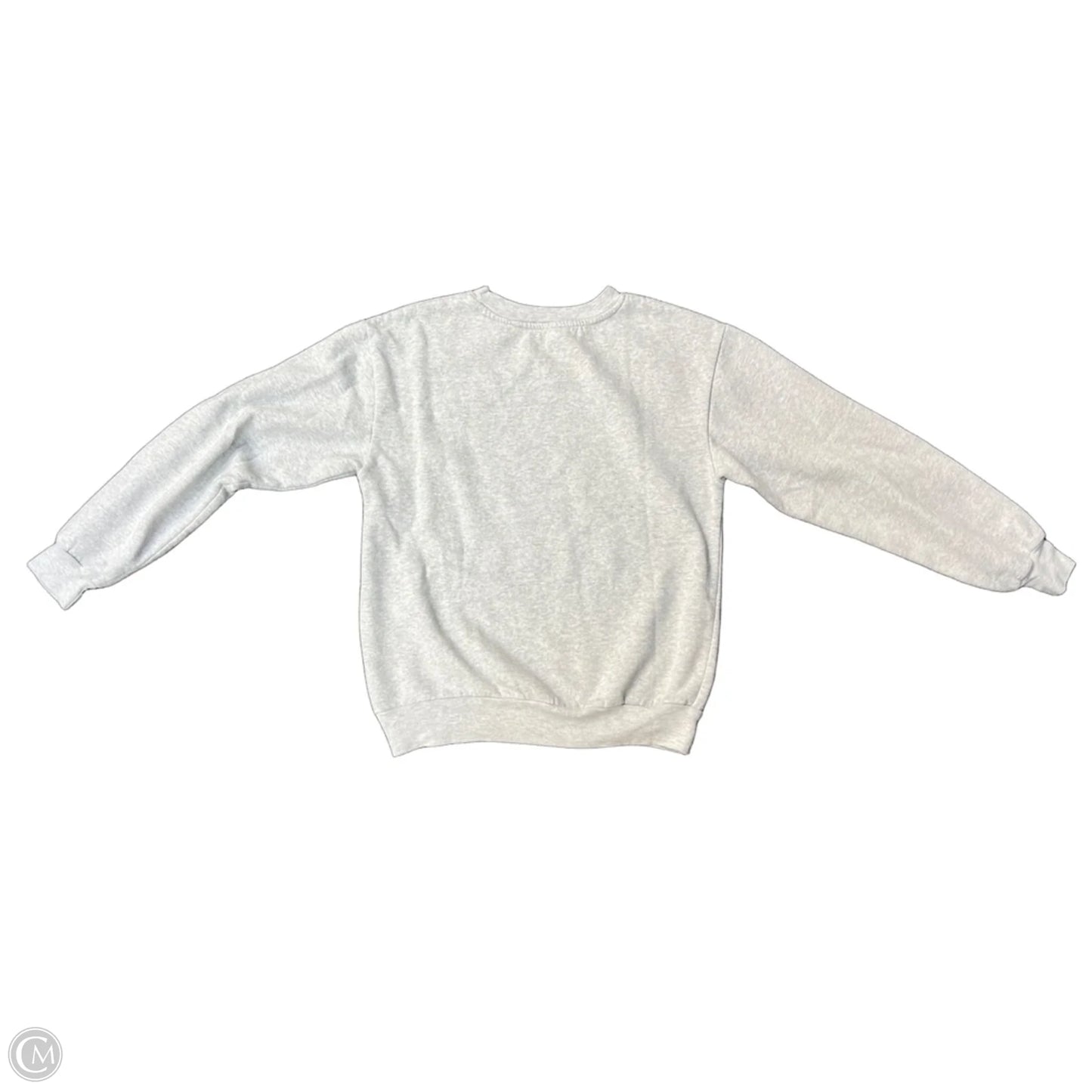 Sweatshirt Crewneck By Disney In Grey, Size: S