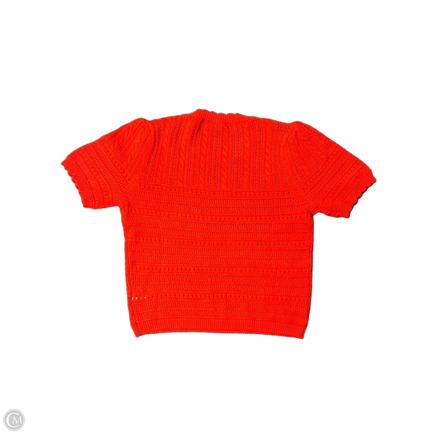 Sweater Short Sleeve By Draper James In Red, Size: M