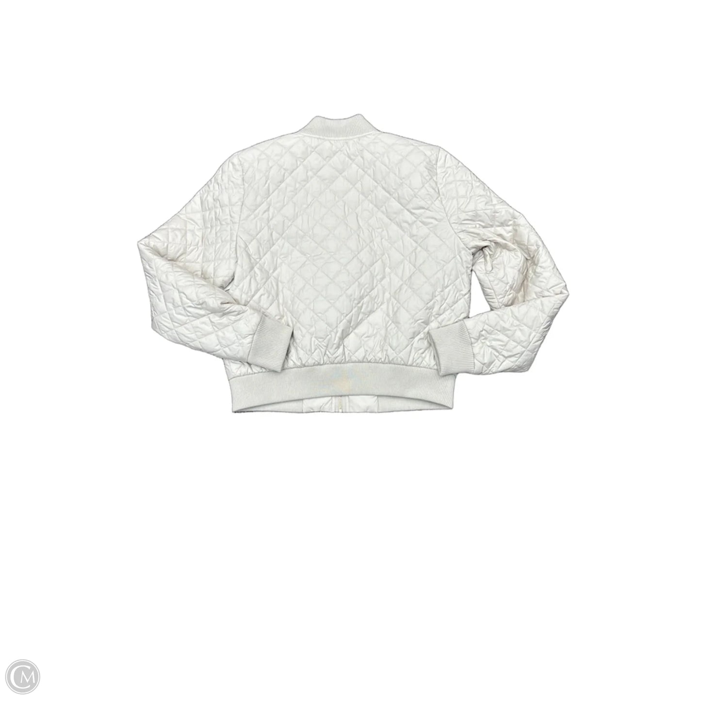 Jacket Puffer & Quilted By White House Black Market In Cream, Size: M