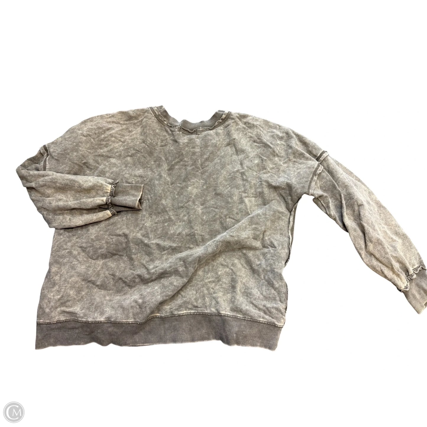 Sweatshirt Crewneck By Zenana In Brown, Size: L
