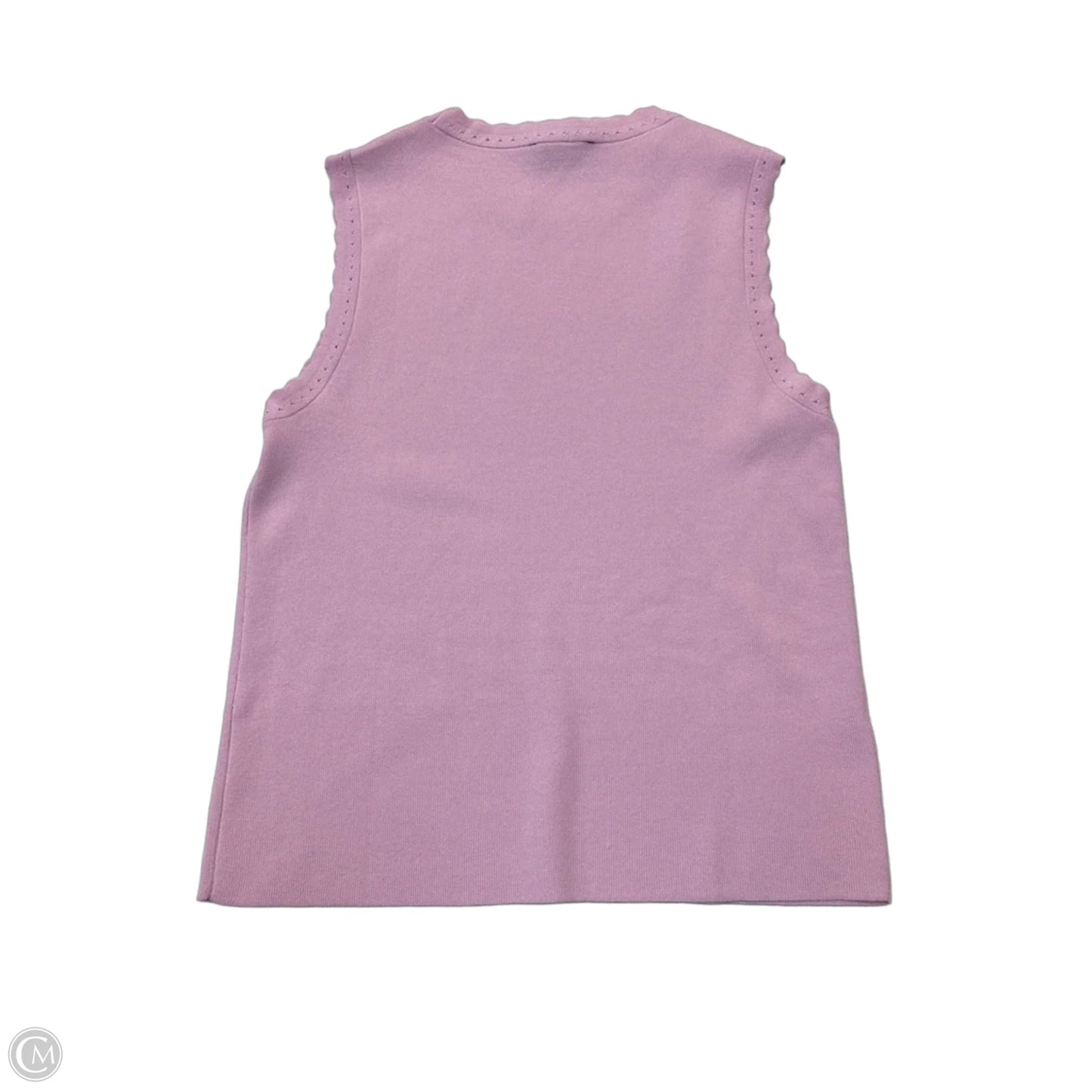 Top Sleeveless By Ann Taylor In Purple, Size: L