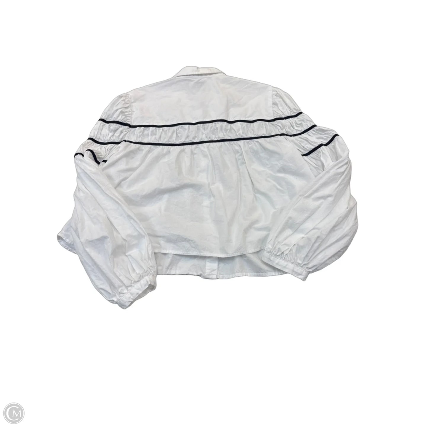 Top Long Sleeve By Maeve In White, Size: L
