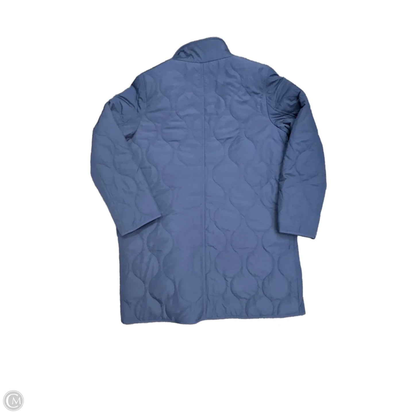 Coat Puffer & Quilted By Talbots In Blue, Size: M