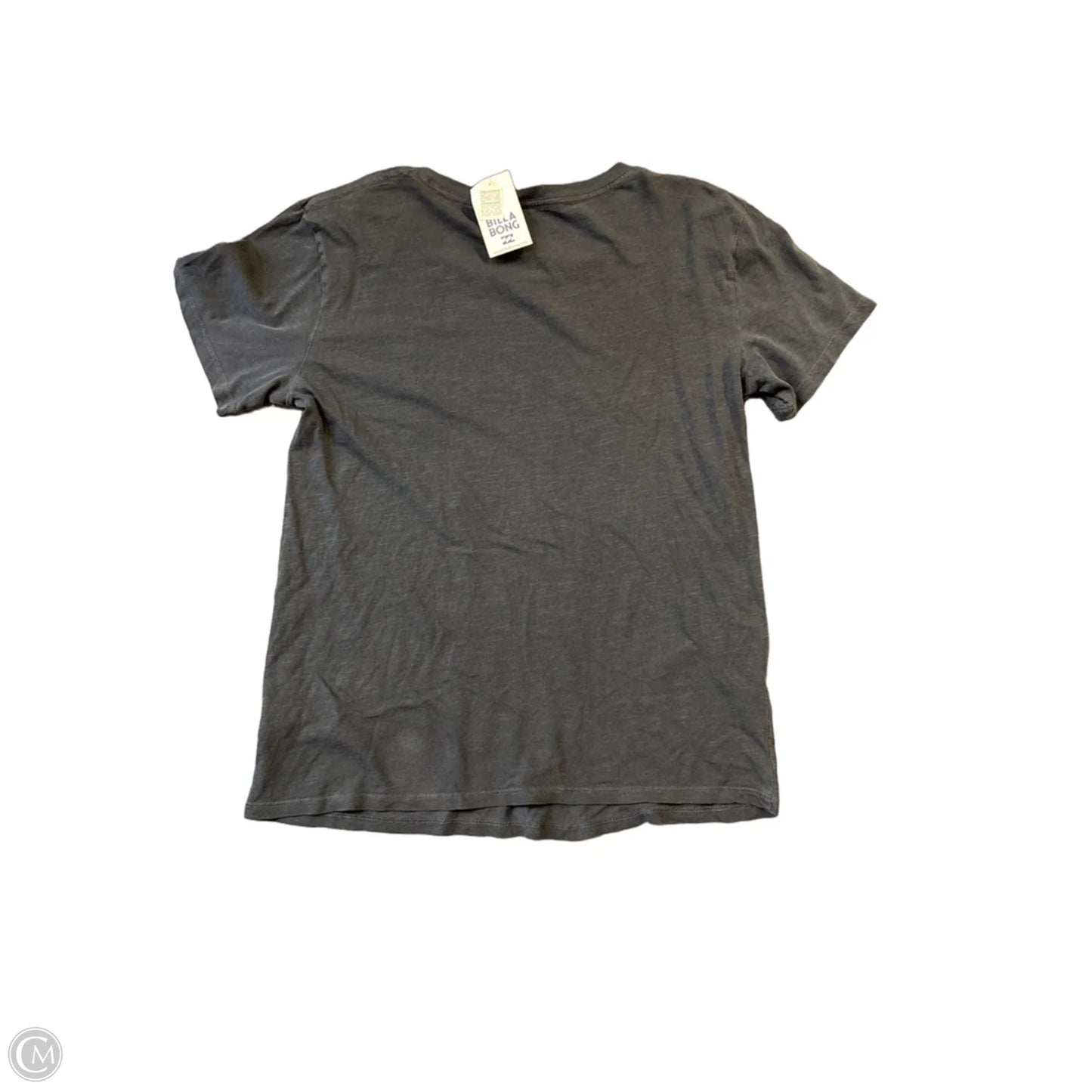 Top Short Sleeve By Billabong In Grey, Size: M