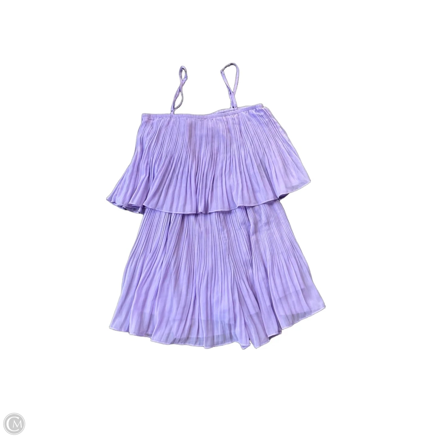Romper Dress Party Midi By Exlura In Purple, Size: S