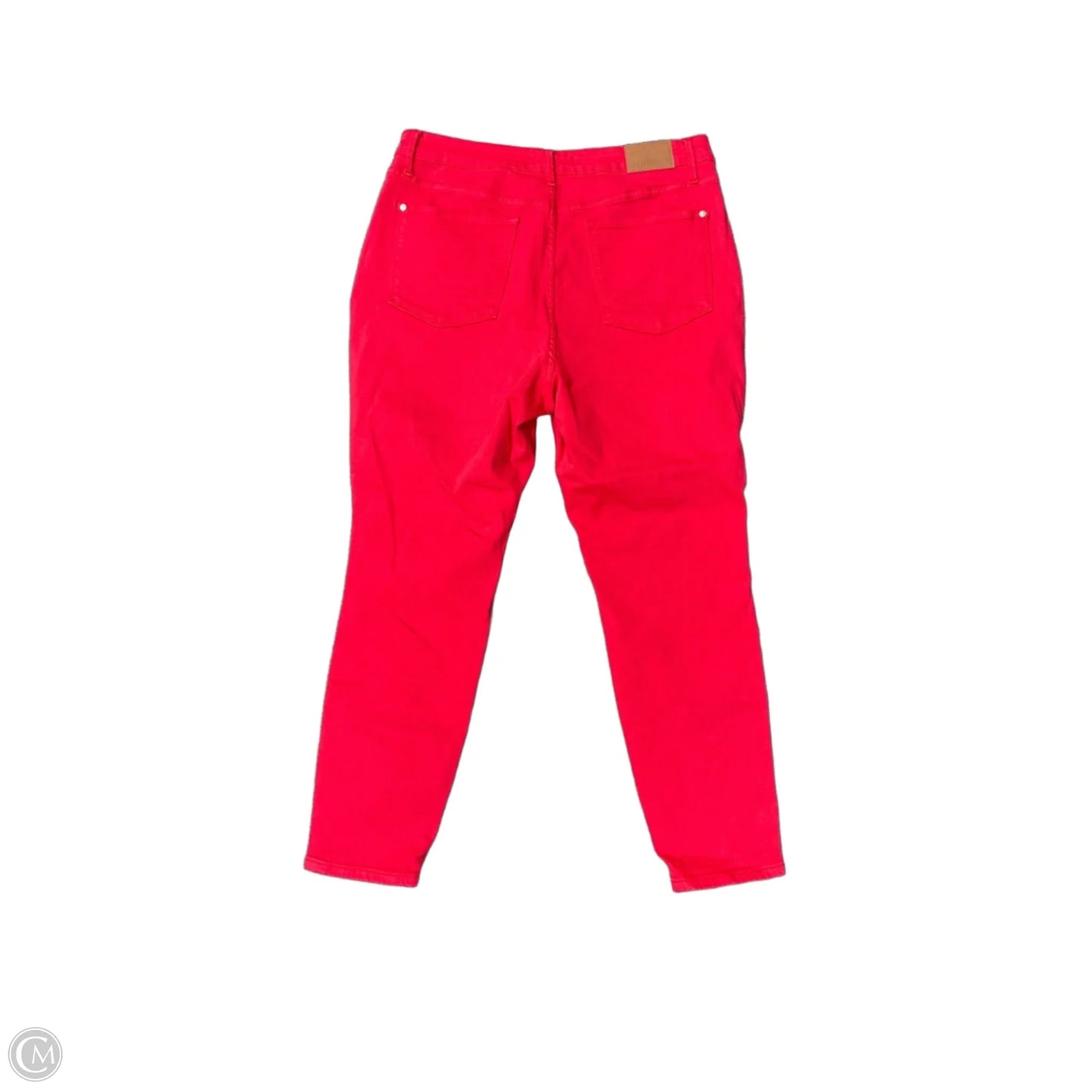 Jeans Skinny By Judy Blue In Red, Size: 18