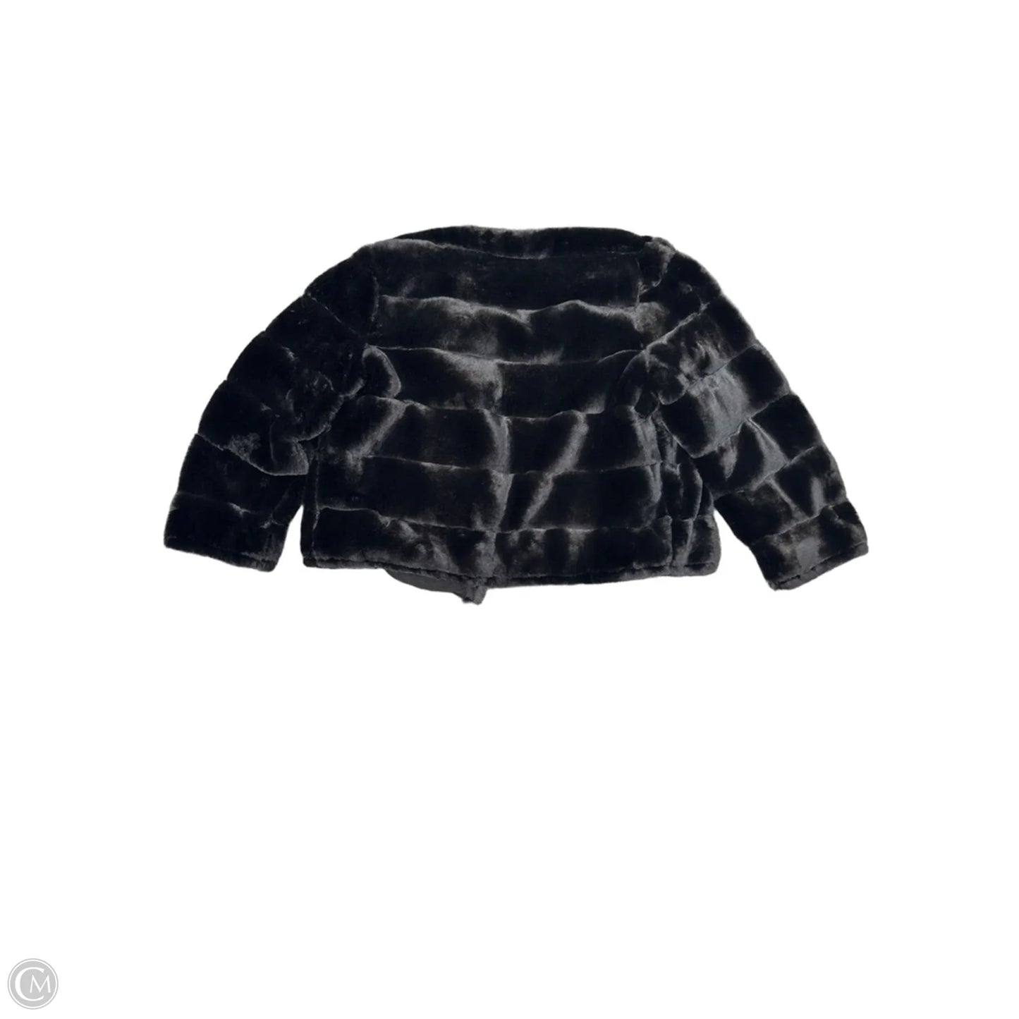 Coat Faux Fur & Sherpa By Calvin Klein In Black, Size: M