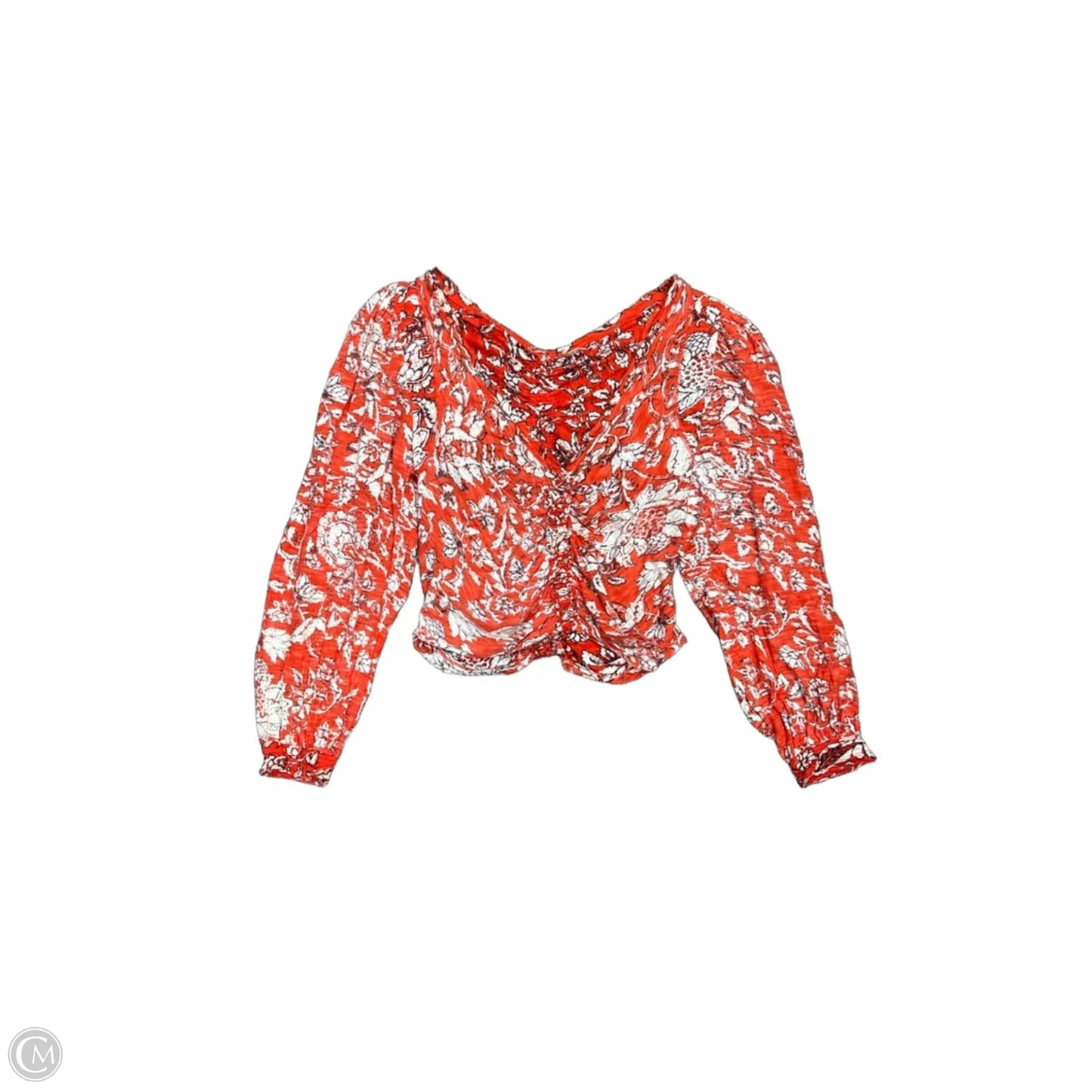 Top Long Sleeve By Free People In Red, Size: S