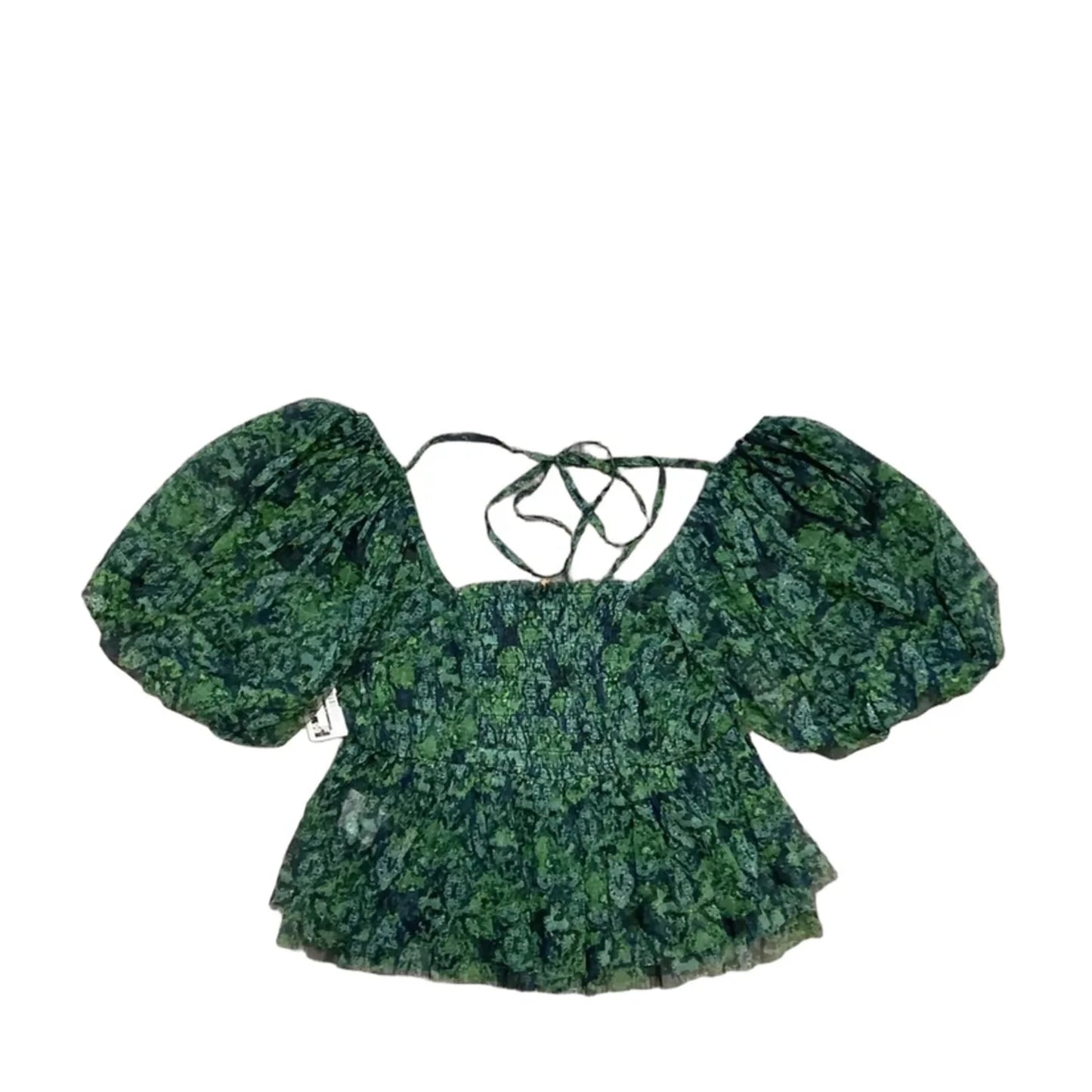 Top Long Sleeve By Free People In Green, Size: S