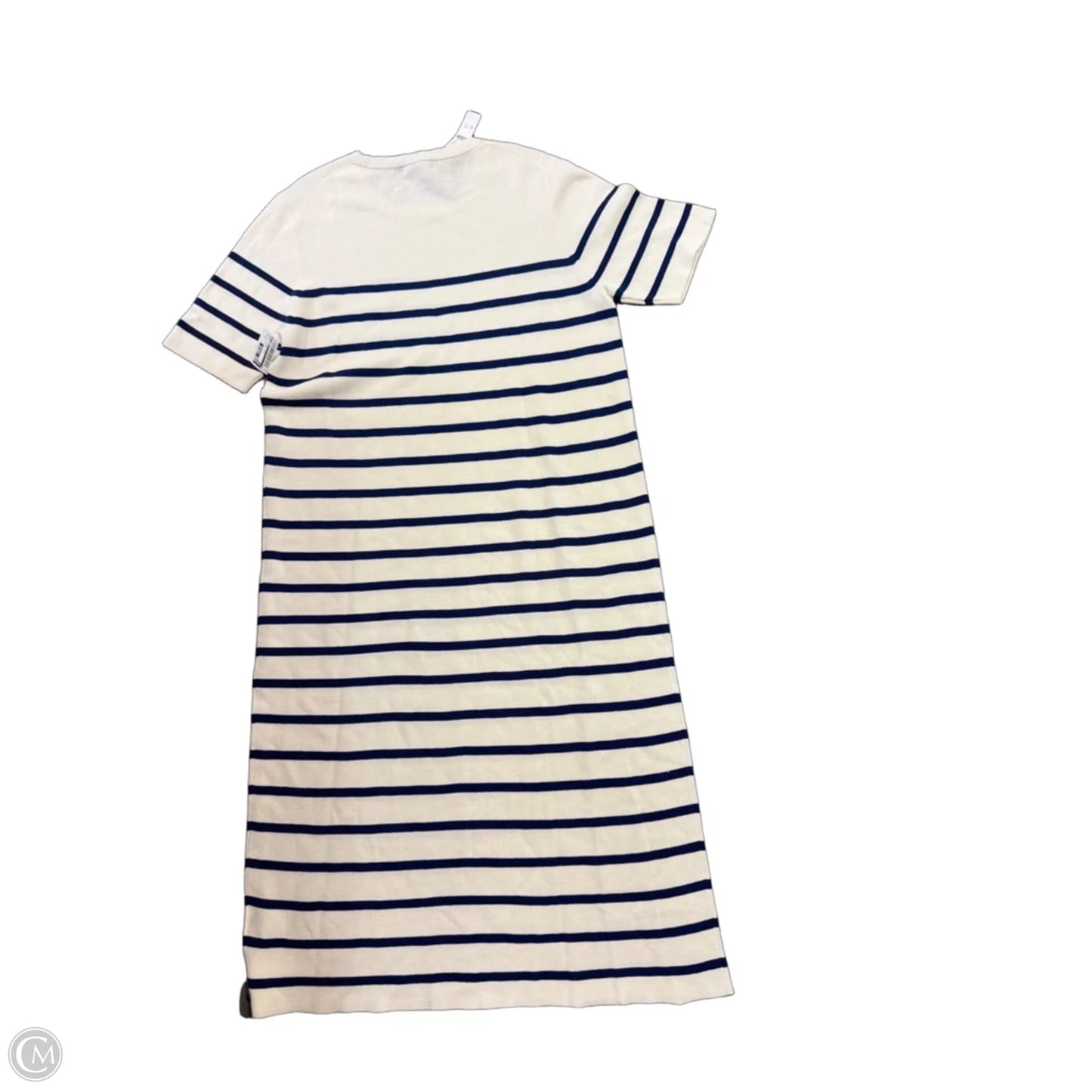Dress Casual Midi By J. Crew In Blue & White, Size: Xl