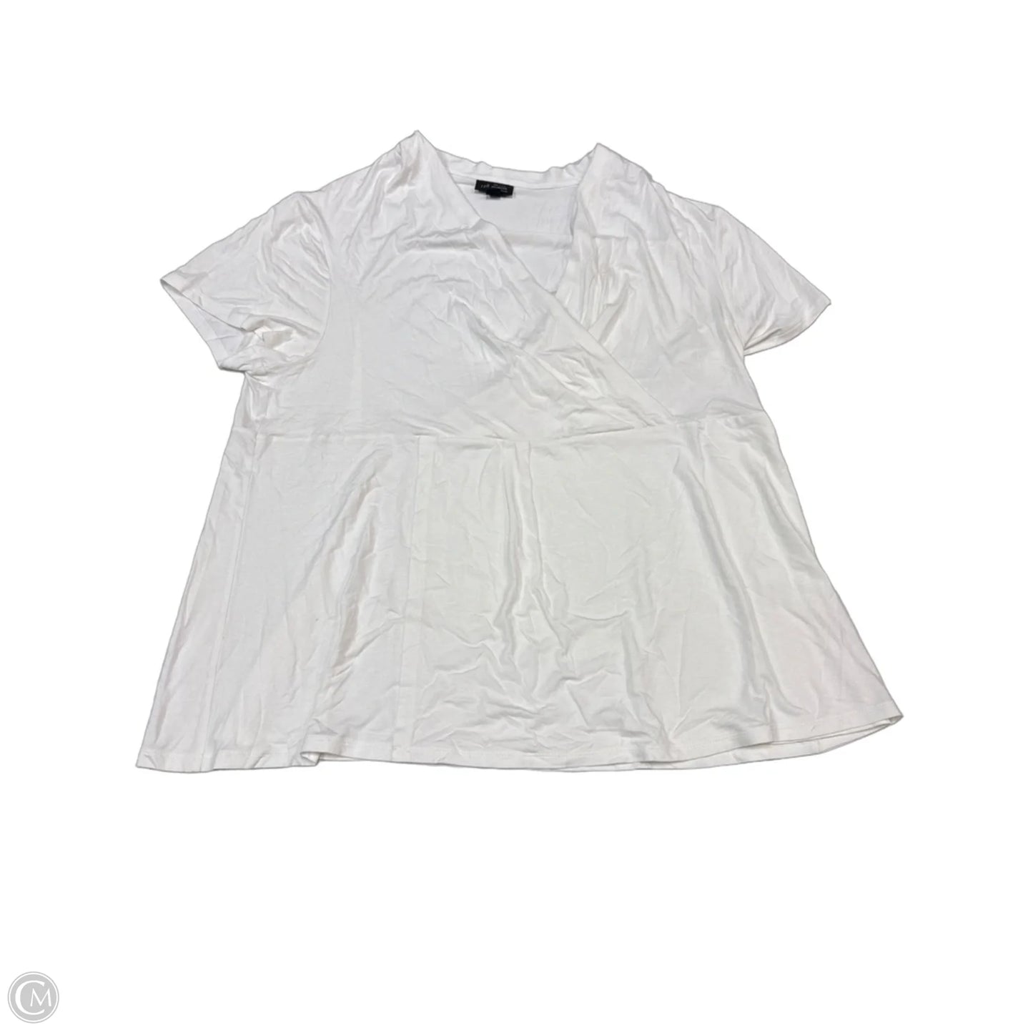 Top Short Sleeve By J. Jill In White, Size: Xl