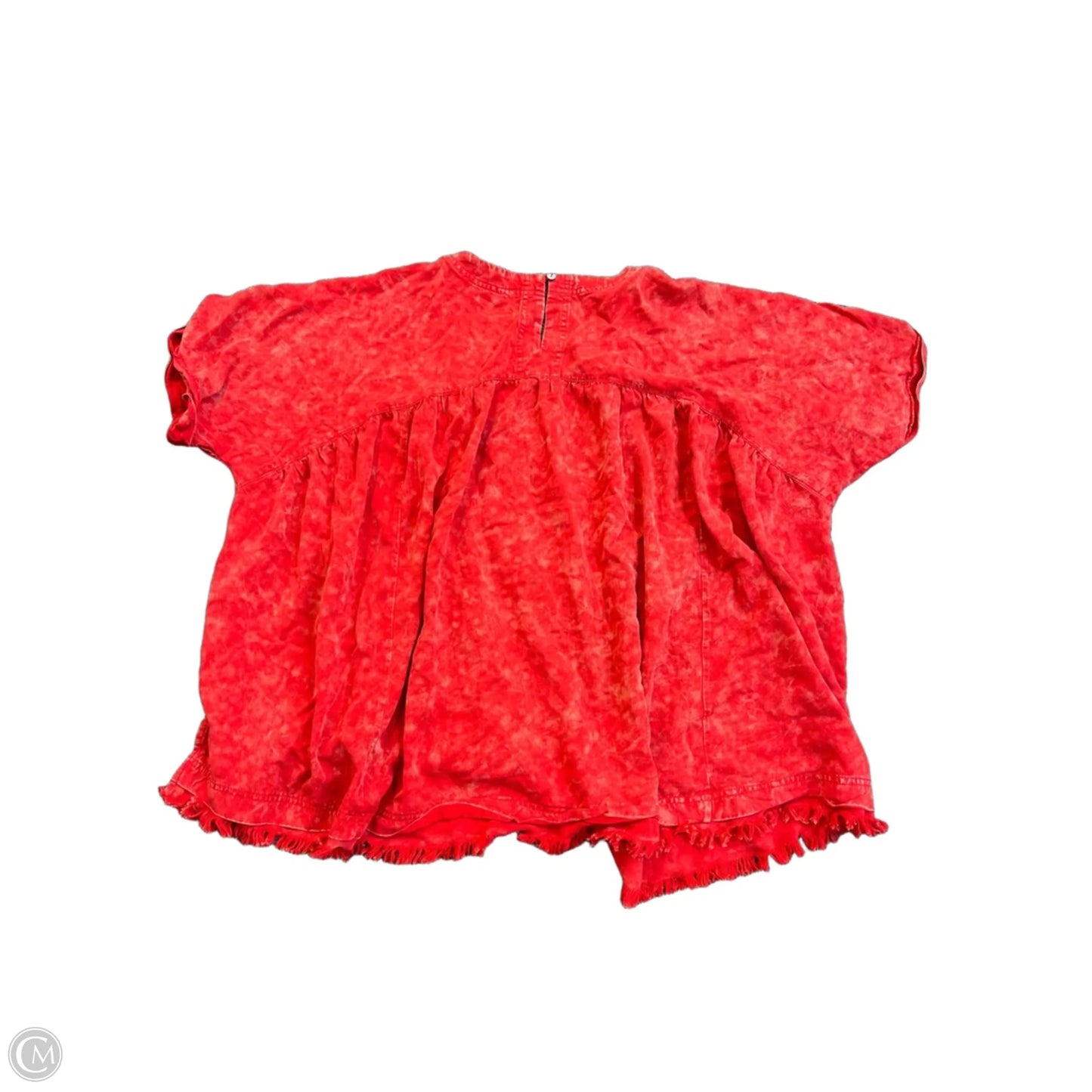 Top Short Sleeve By Clothes Mentor In Red, Size: M