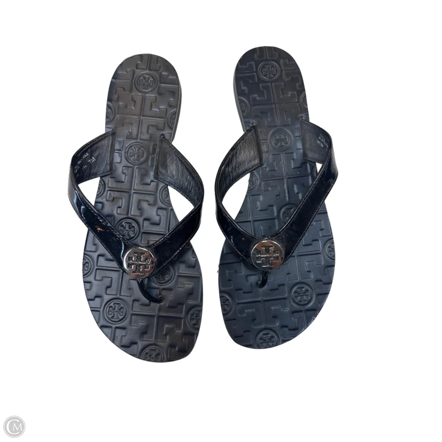 Sandals Designer By Tory Burch In Black, Size: 7
