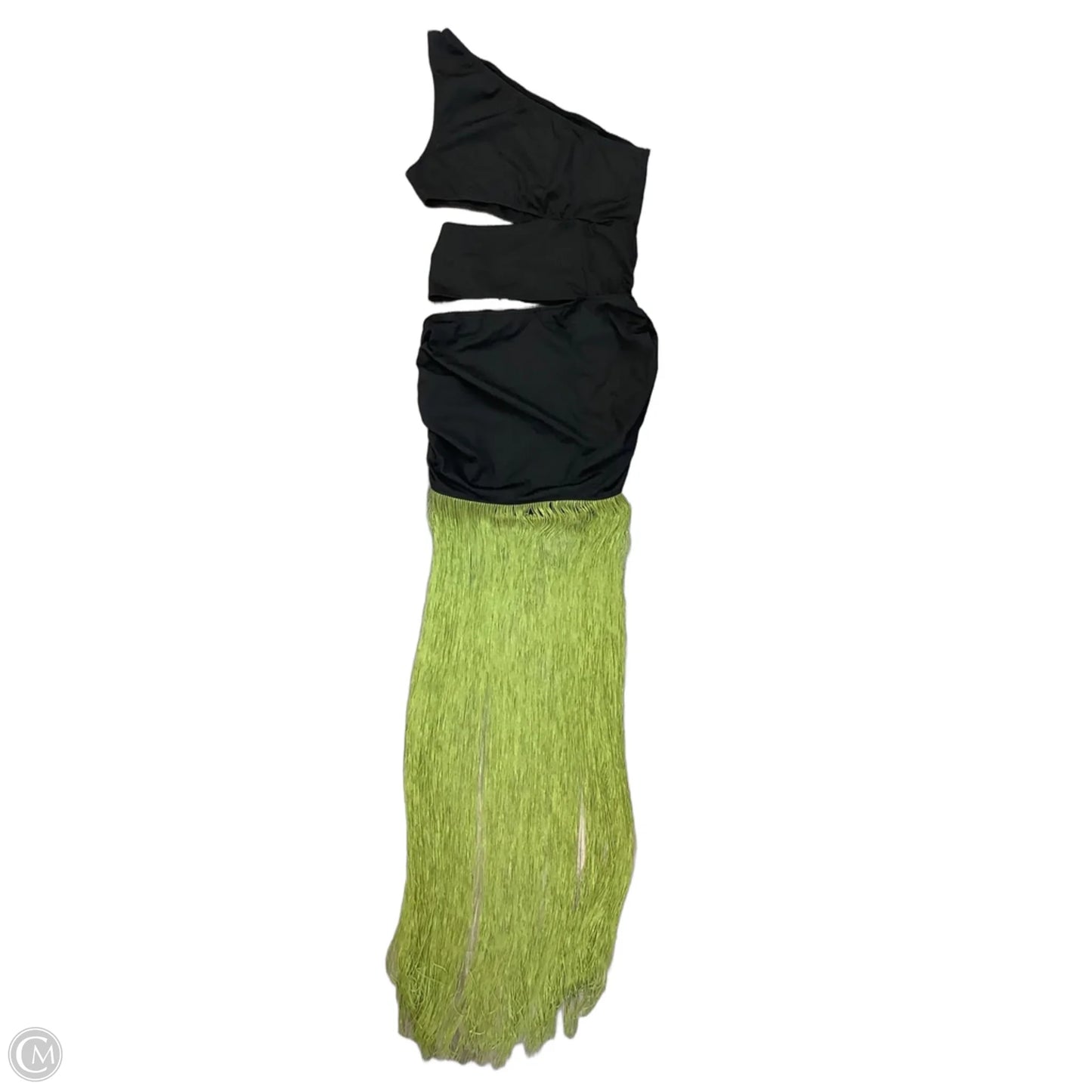 Dress Party Long By Clothes Mentor In Black & Green, Size: M