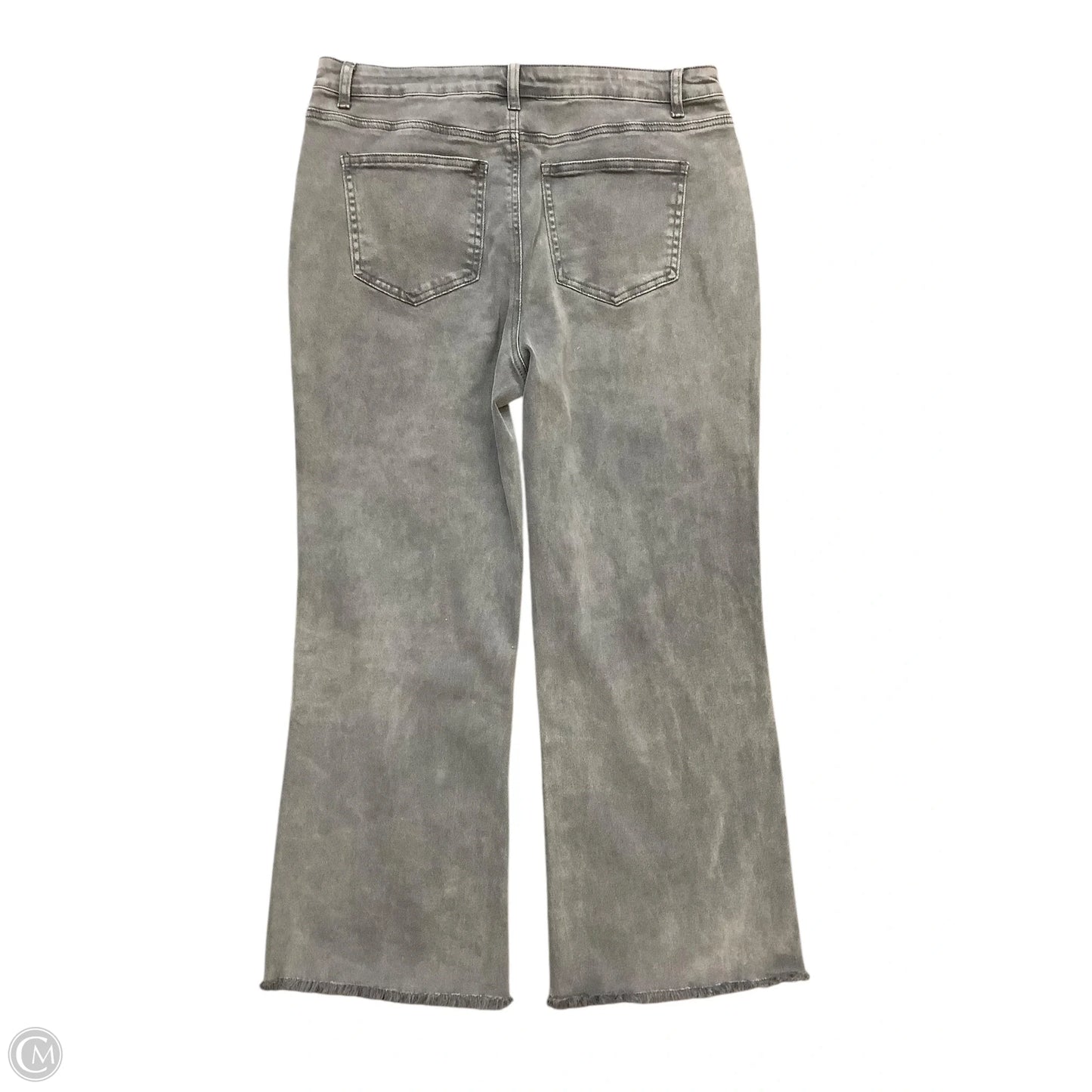 Jeans Wide Leg By Zenana Outfitters In Grey, Size: Xl