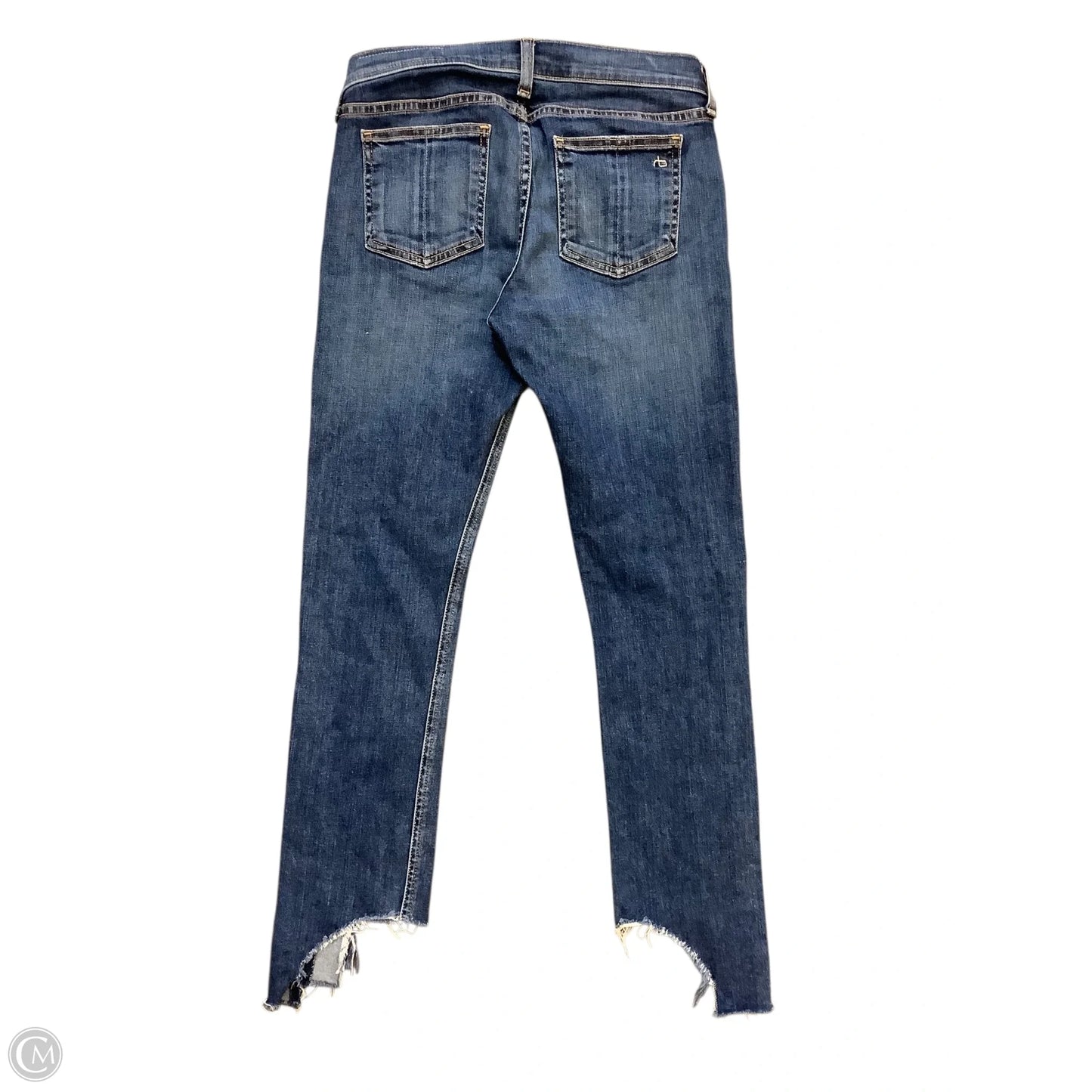 Jeans Straight By Rag & Bones Jeans In Blue Denim, Size: 2(25)