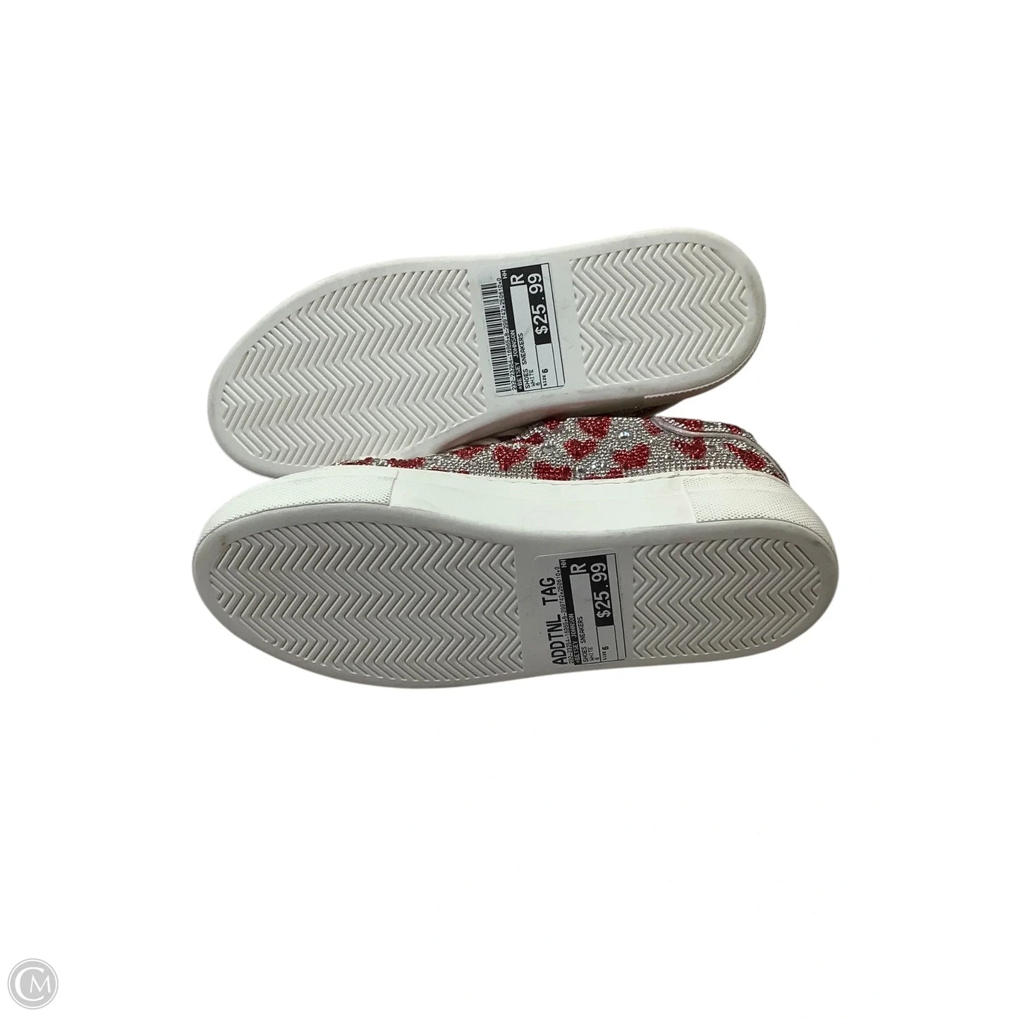 Shoes Sneakers By Betsey Johnson In White, Size: 6