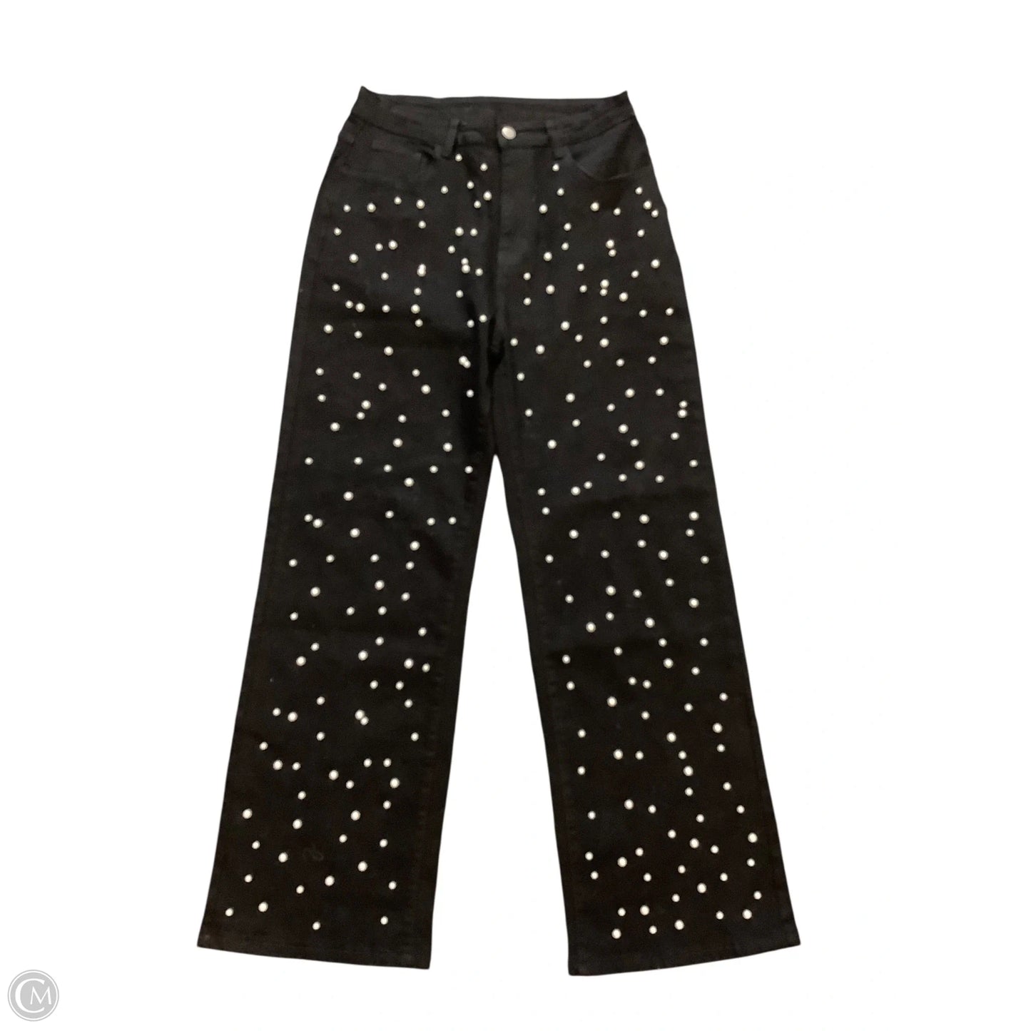 Jeans Wide Leg By Clothes Mentor In Black, Size: L