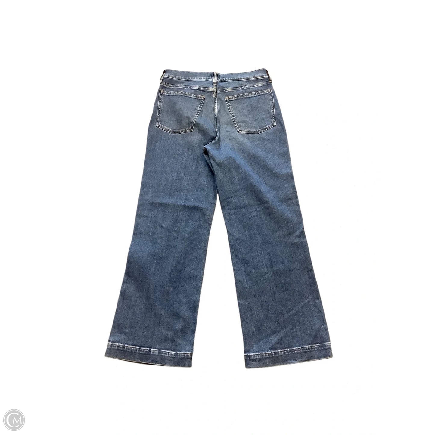 Jeans Wide Leg By J. Crew In Blue Denim, Size: 8 (29)