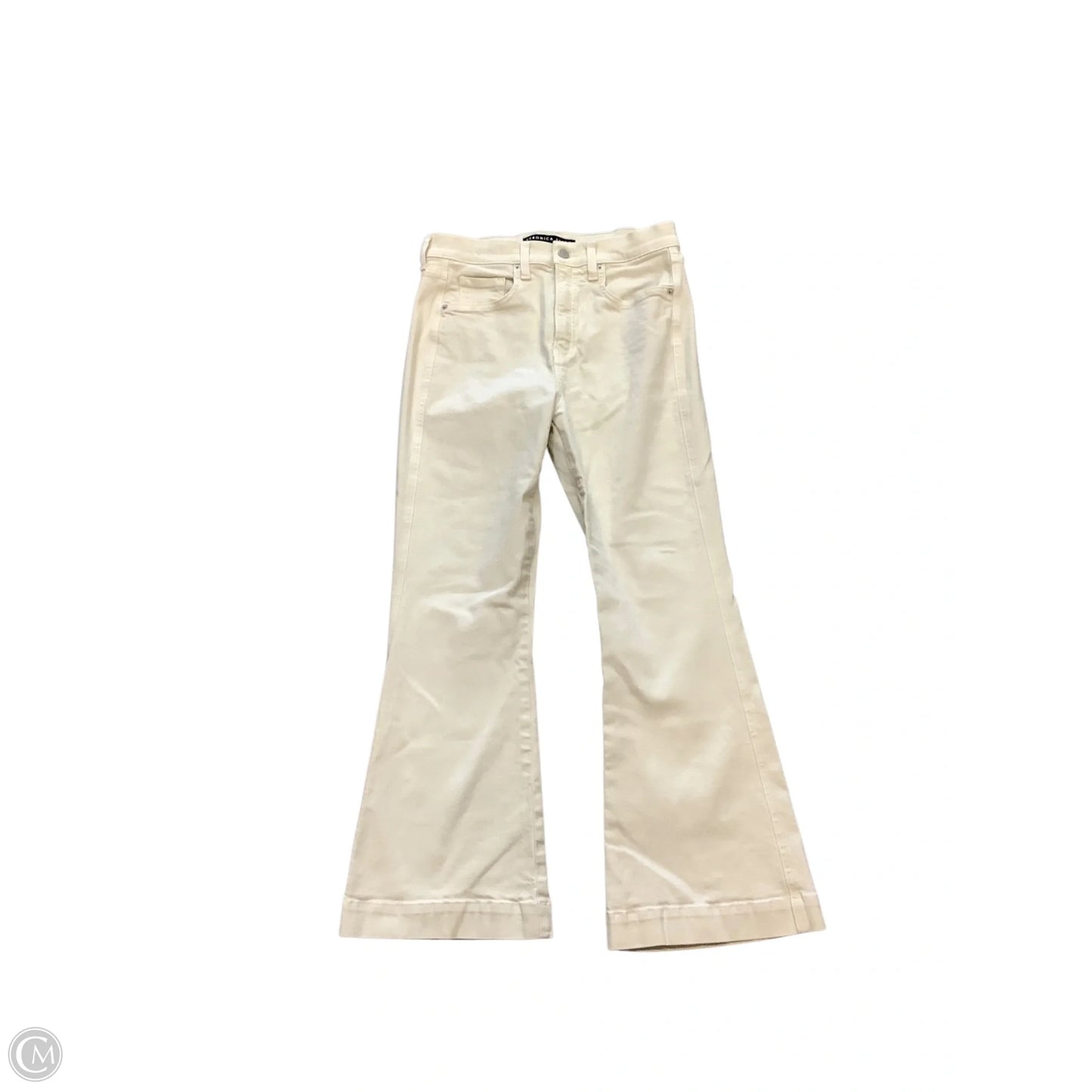 Jeans Flared By Veronica Beard In Cream, Size: 10