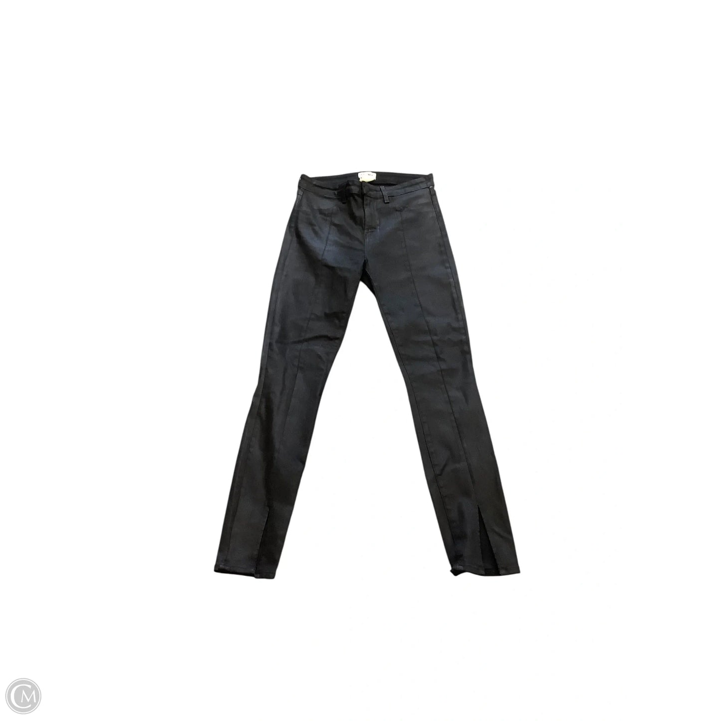 Jeans Straight By L Agence In Black Denim, Size: 6 (29)