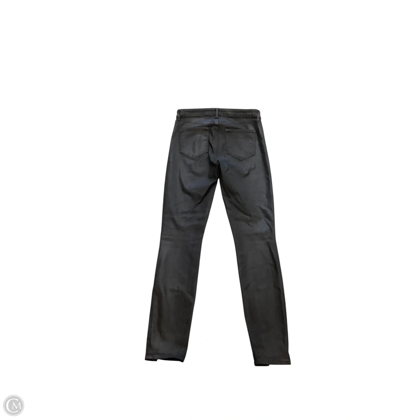 Jeans Straight By L Agence In Black Denim, Size: 6 (29)