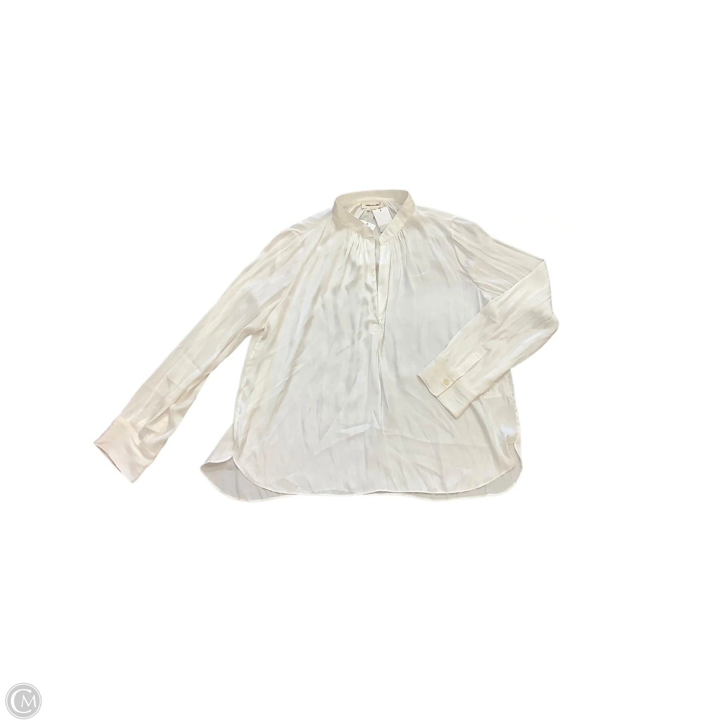 Blouse Long Sleeve By Zadig And Voltaire In White, Size: M