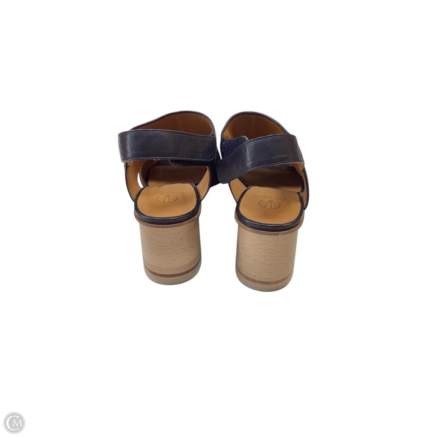 Sandals Heels Wedge By Cma In Navy, Size: 8
