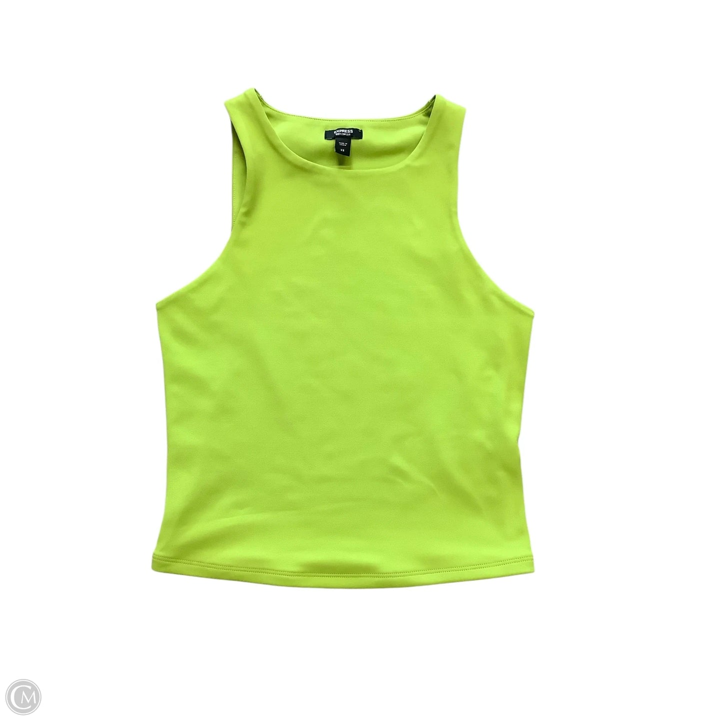Top Sleeveless By Express In Green, Size: Xs